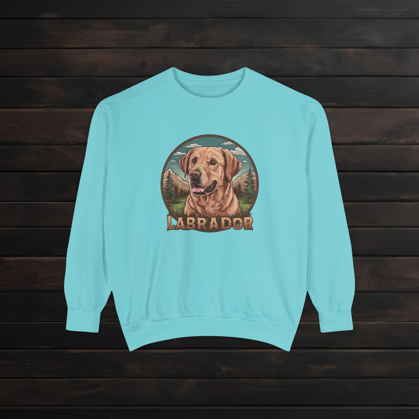 Unisex Labrador Crewneck Sweatshirt β Garment-Dyed Comfort πΎπ