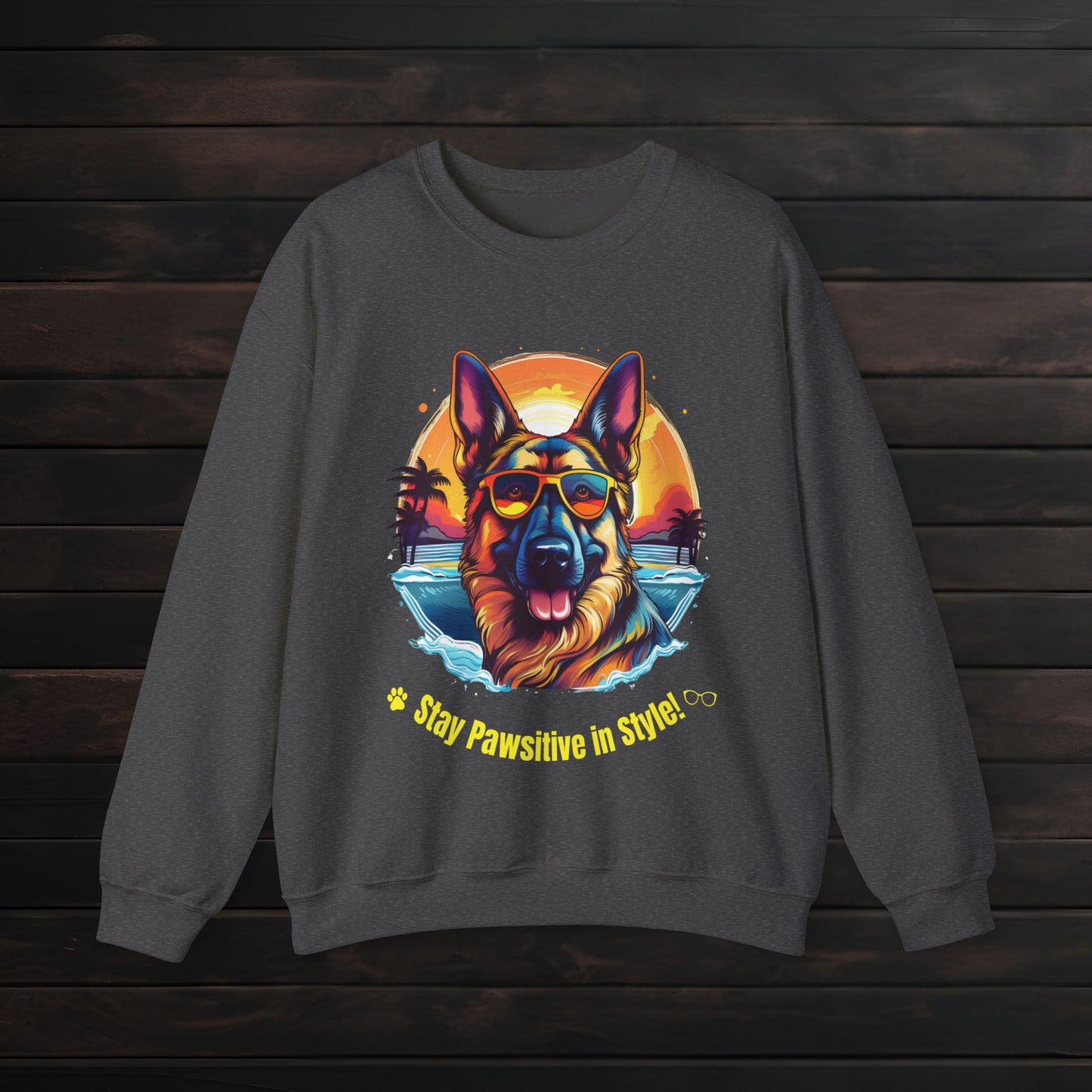 Stay Pawsitive in Style β Unisex Heavy Blendβ’ Crewneck Sweatshirt πΎπ
π