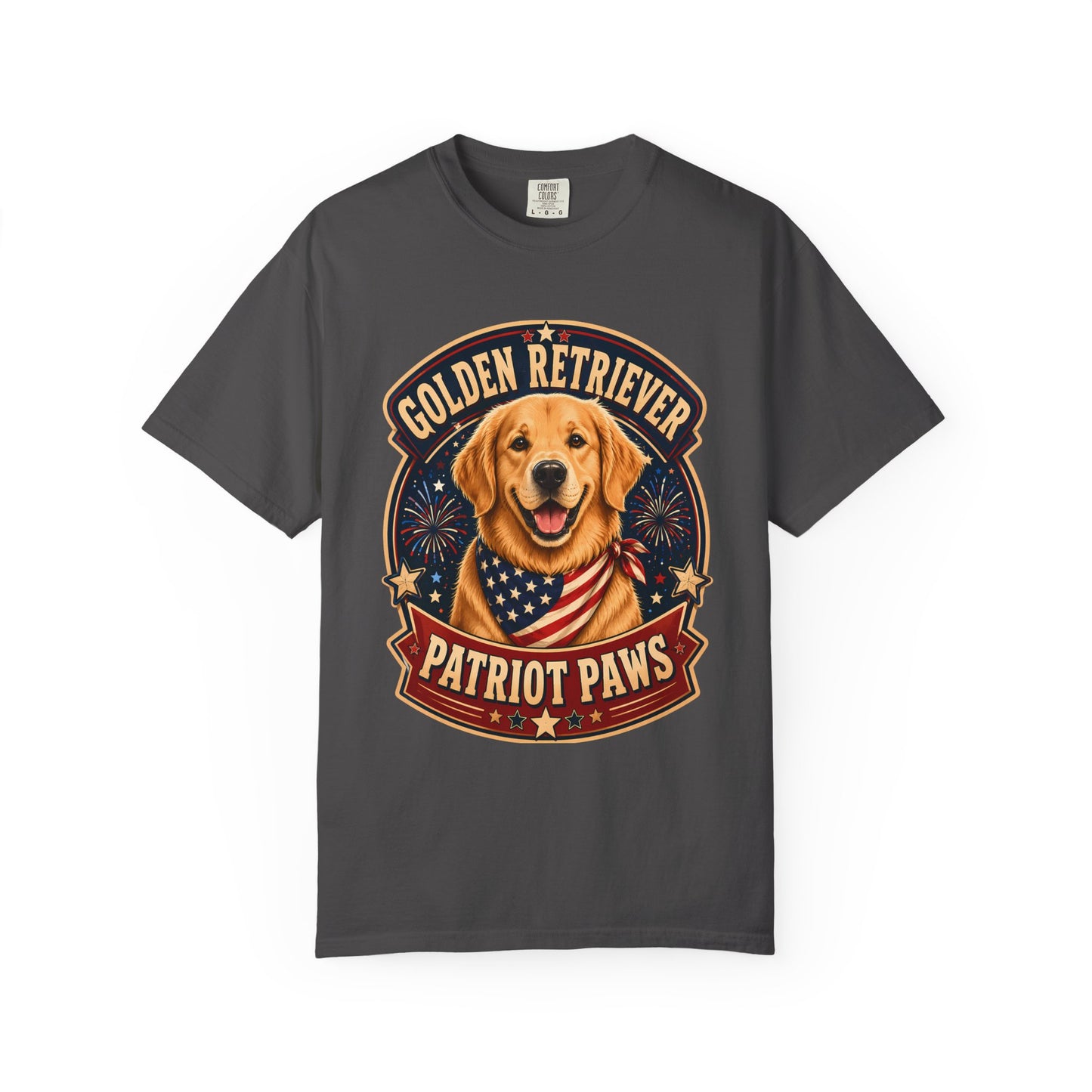 Golden Retriever Patriot Paws T-Shirt