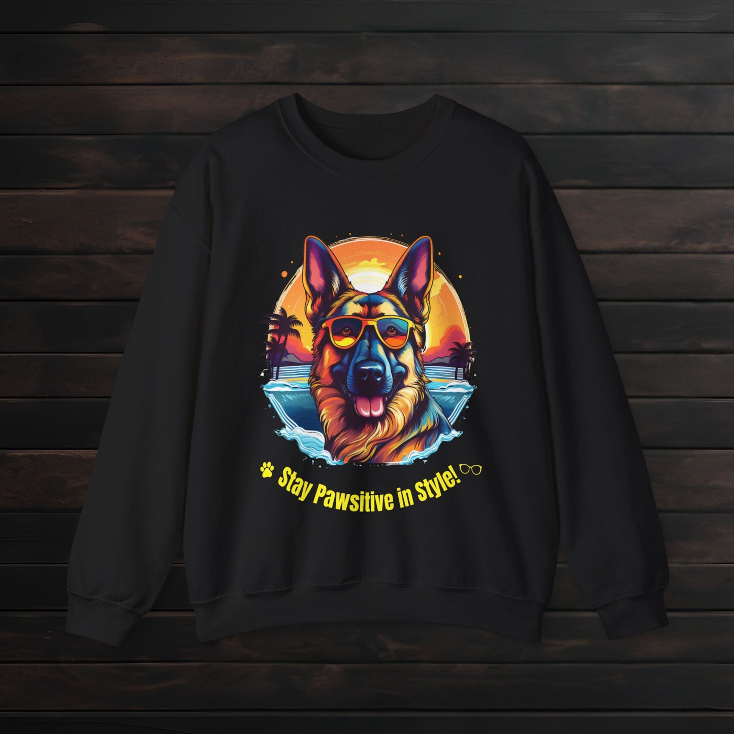 Stay Pawsitive in Style β Unisex Heavy Blendβ’ Crewneck Sweatshirt πΎπ
π