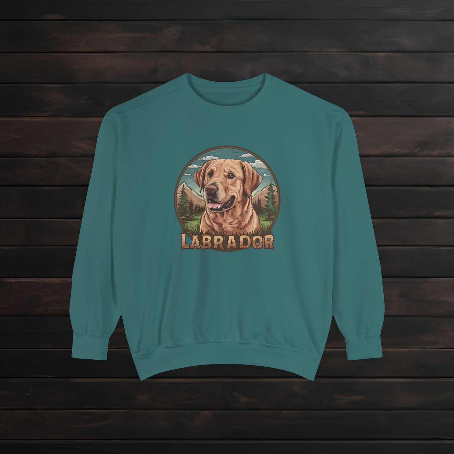 Unisex Labrador Crewneck Sweatshirt β Garment-Dyed Comfort πΎπ