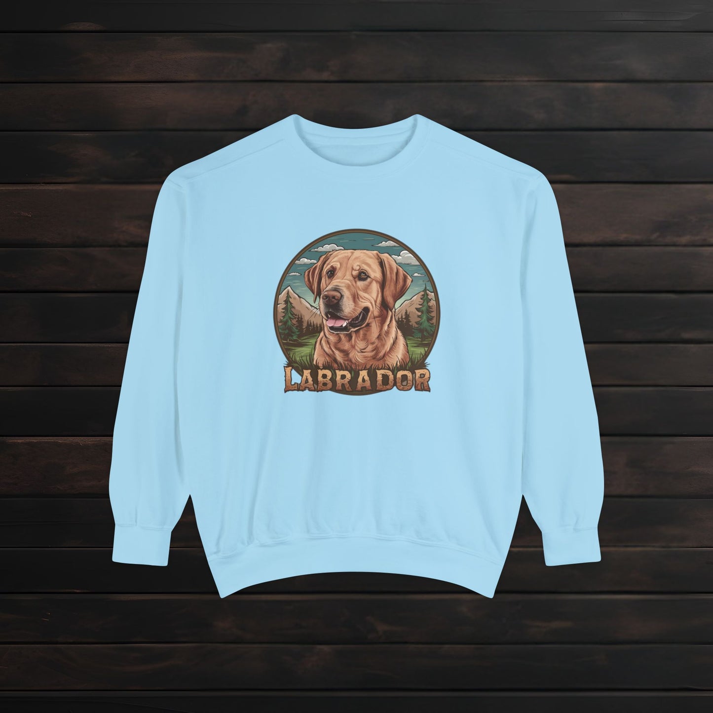 Unisex Labrador Crewneck Sweatshirt β Garment-Dyed Comfort πΎπ