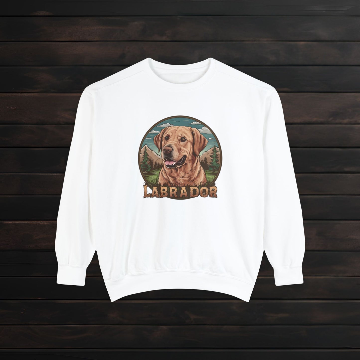Unisex Labrador Crewneck Sweatshirt β Garment-Dyed Comfort πΎπ