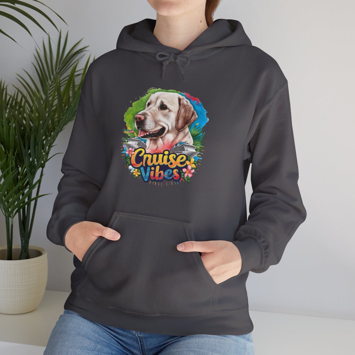 Unisex Heavy Blend™ Hooded Sweatshirt – Cozy Comfort, Perfect Style with a Playful Labrador 🐾🐕🎨