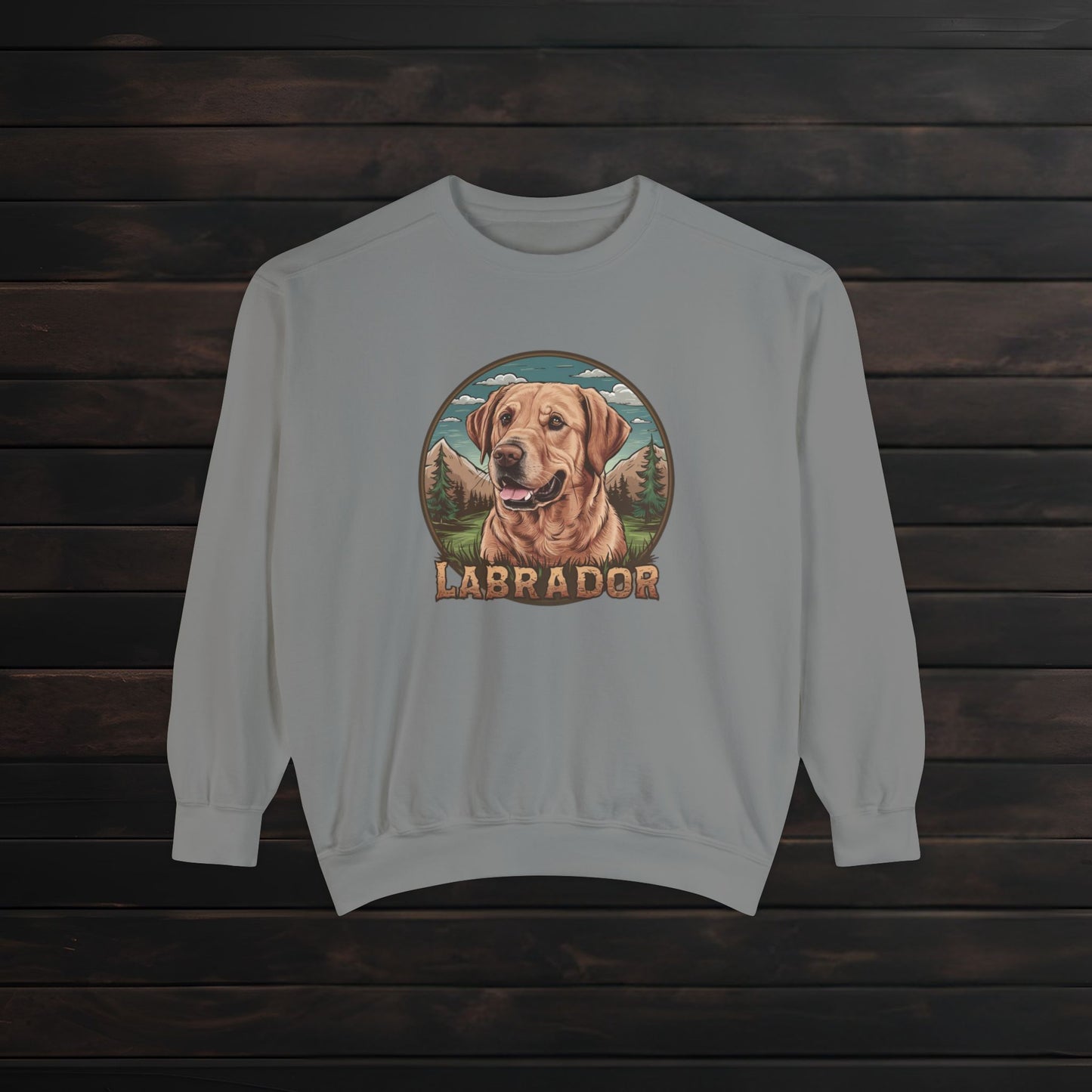 Unisex Labrador Crewneck Sweatshirt β Garment-Dyed Comfort πΎπ