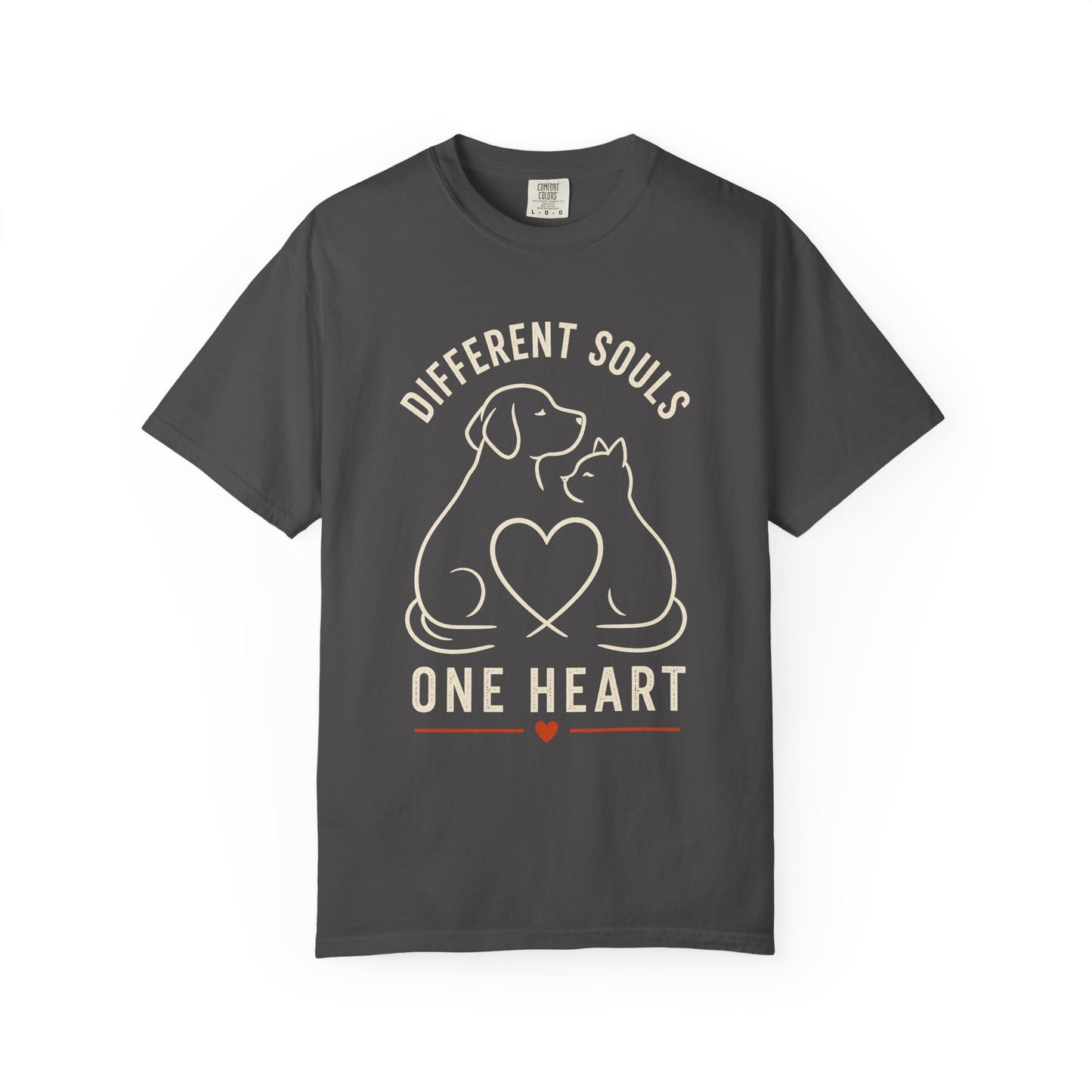 Different Soul One Heart - Unisex Garment-Dyed T-shirt