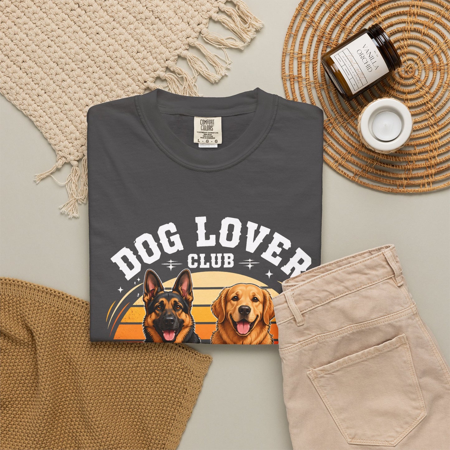 Dog Lover Club Forever - Unisex Garment-Dyed T-shirt
