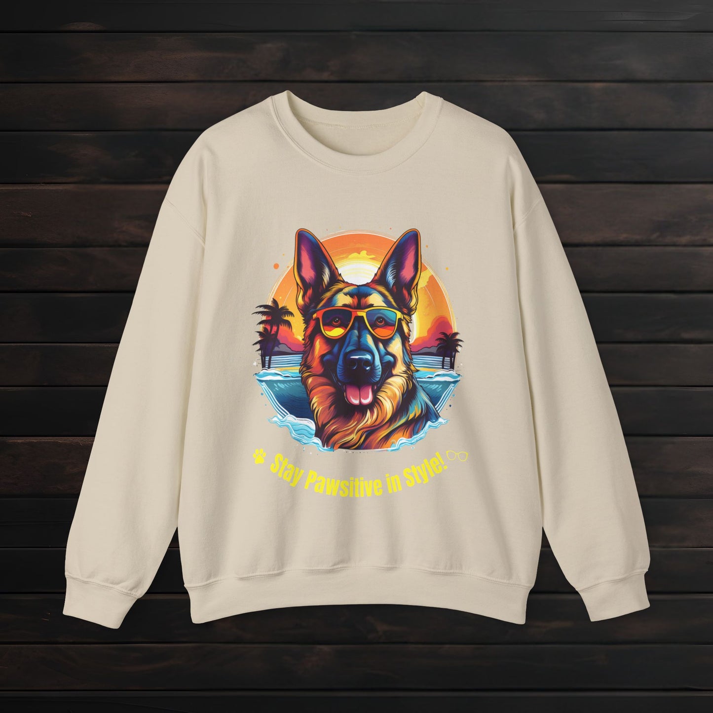 Stay Pawsitive in Style β Unisex Heavy Blendβ’ Crewneck Sweatshirt πΎπ
π