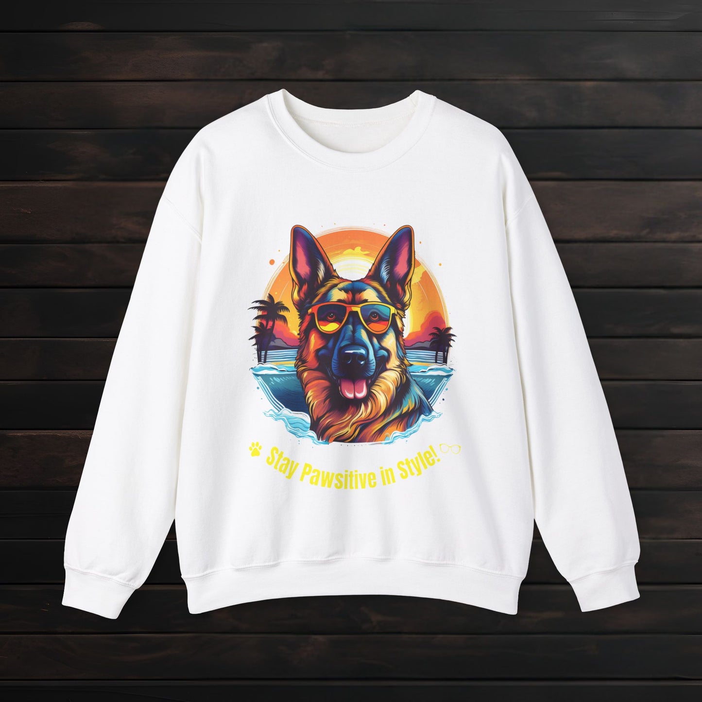 Stay Pawsitive in Style β Unisex Heavy Blendβ’ Crewneck Sweatshirt πΎπ
π