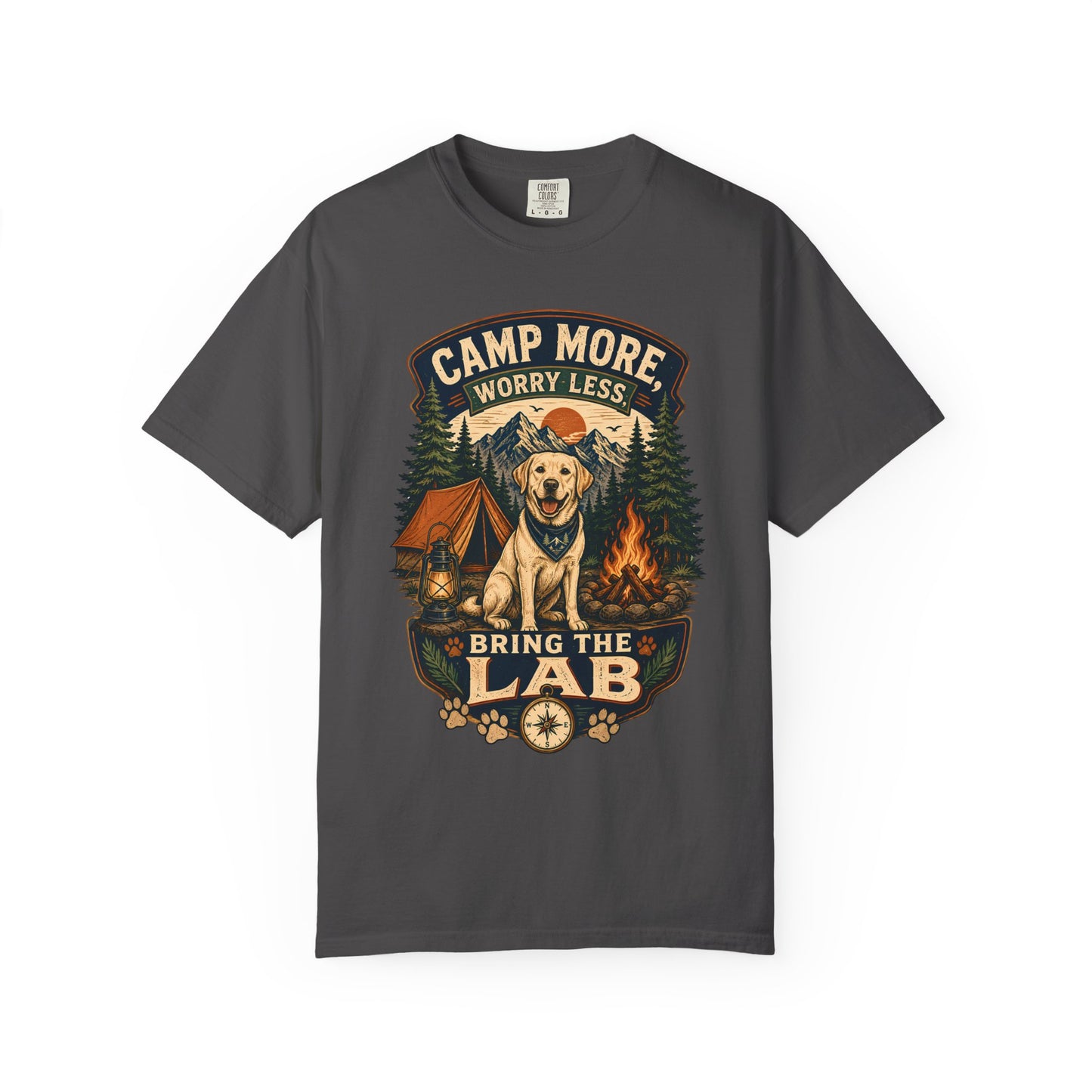 Camp More Worry Less - Bring the Lab T-Shirt