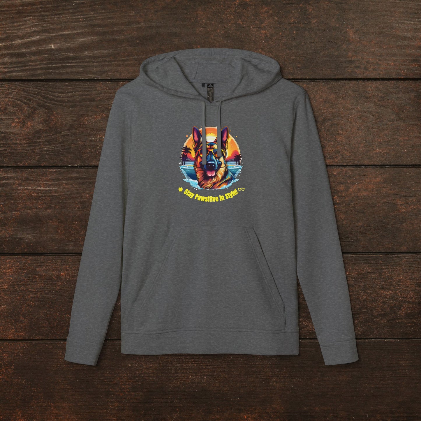 Pawsitive Vibes German Shepherd adidasĀ® Unisex Fleece Hoodie