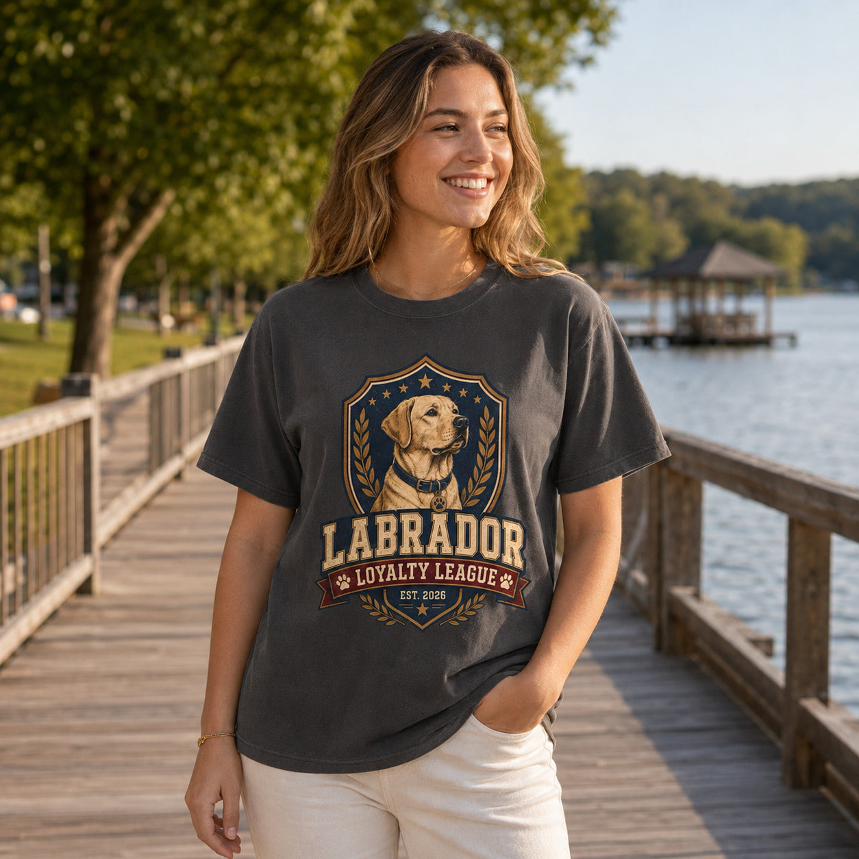 Labrador Loyalty League T-Shirt — Vintage Dog Lover Tee