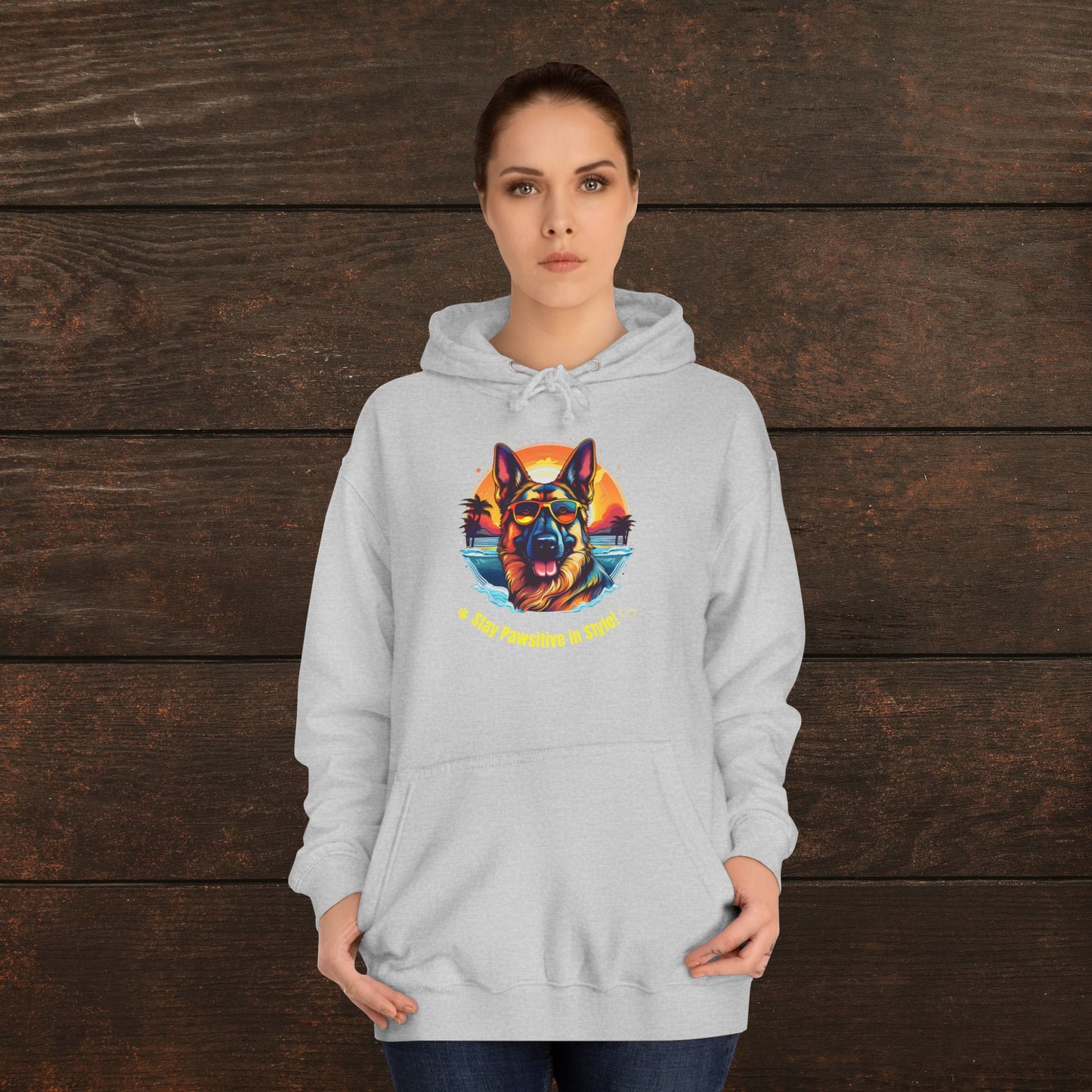 Stay Pawsitive in Style – Unisex College Hoodie 🐾🎨