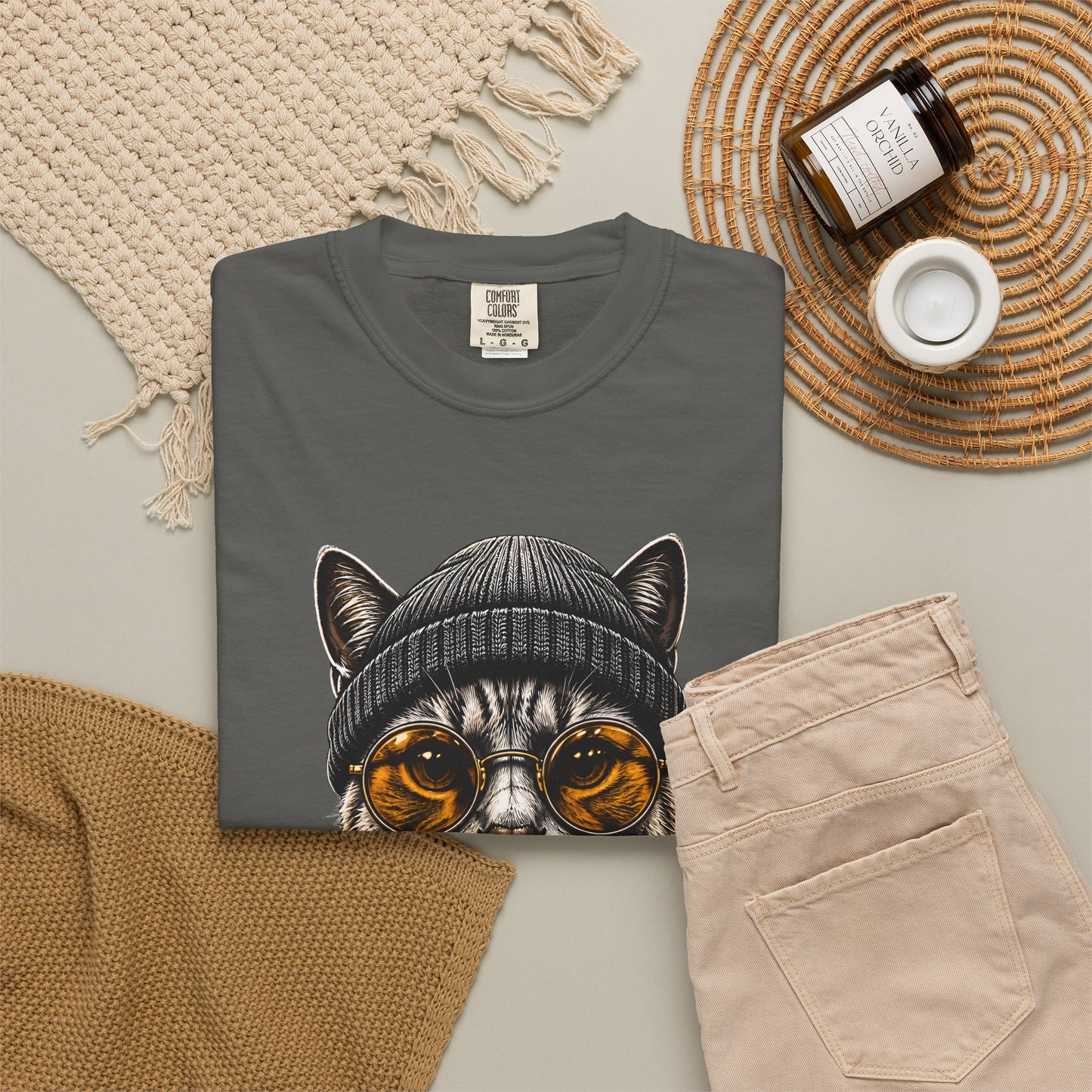 Cool Cat - Unisex Garment-Dyed T-shirt