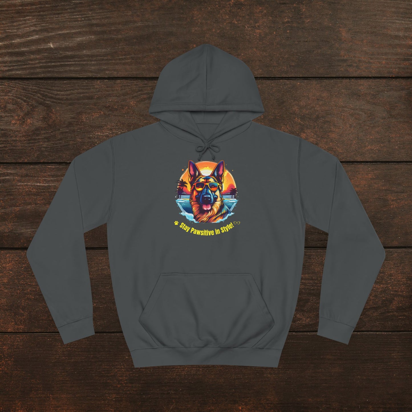 Stay Pawsitive in Style – Unisex College Hoodie 🐾🎨