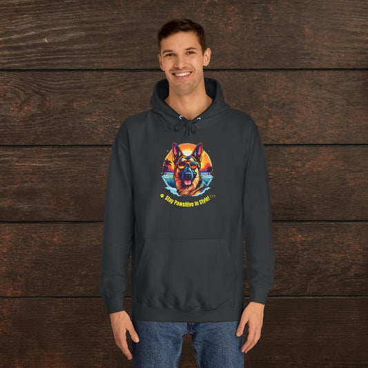 Stay Pawsitive in Style – Unisex College Hoodie 🐾🎨