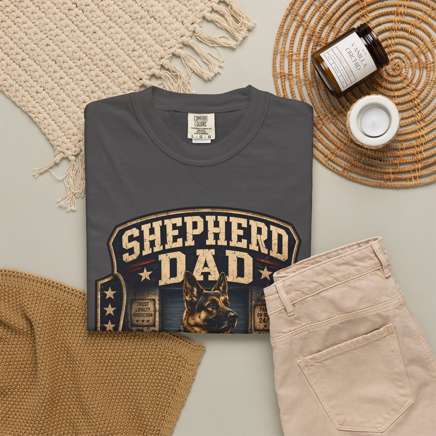 Shepherd Dad Security Department T-Shirt