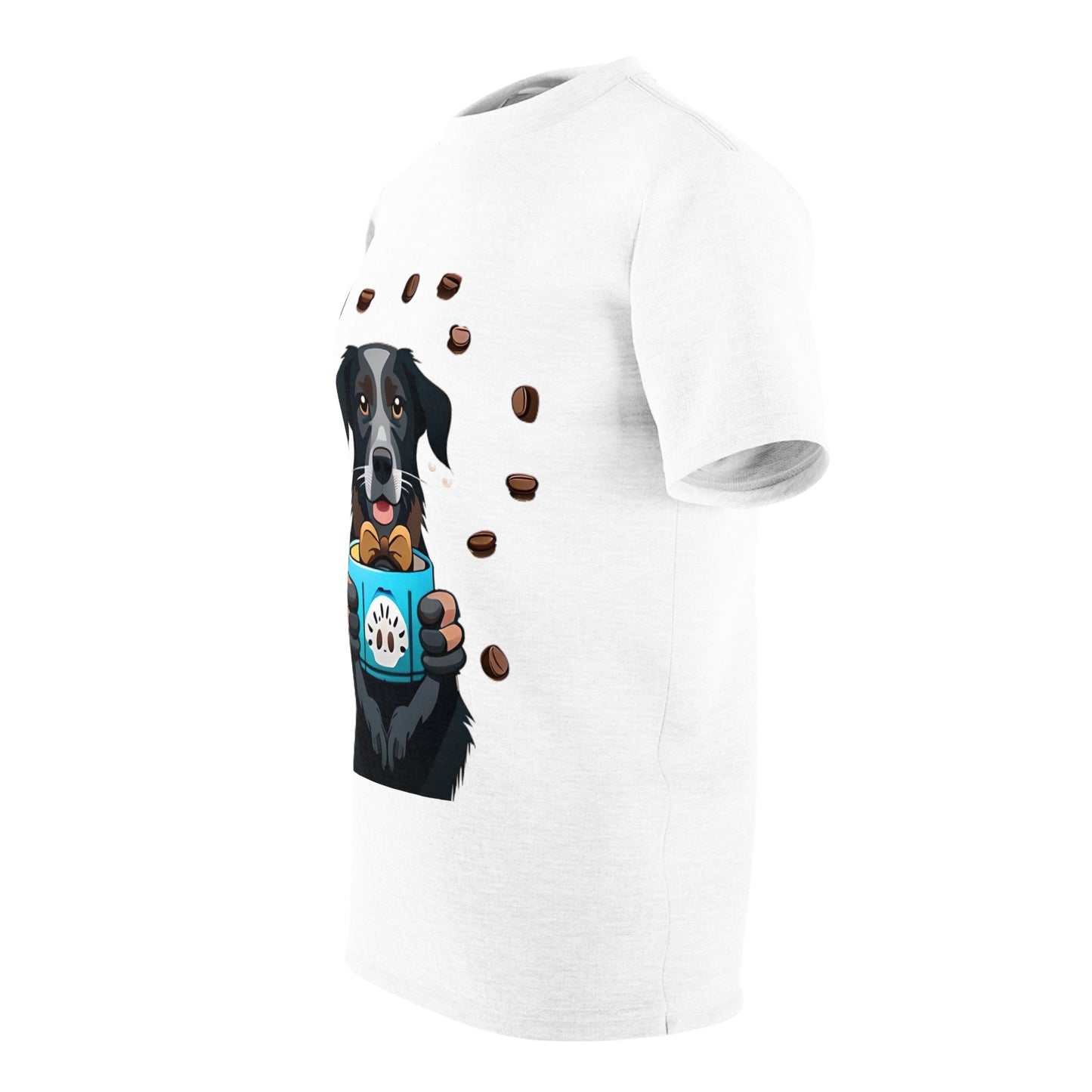 Coffee &amp; Canine Vibes – Premium Microfiber Tee for Dog Lovers ☕🐕❤️