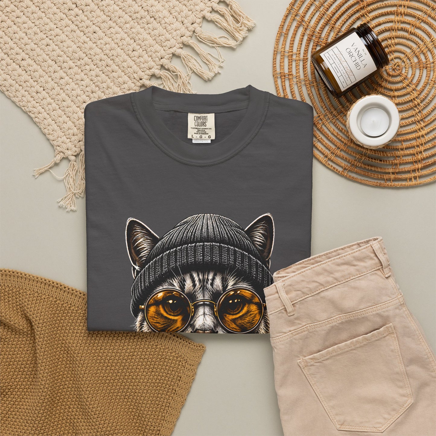 Cool Cat - Unisex Garment-Dyed T-shirt