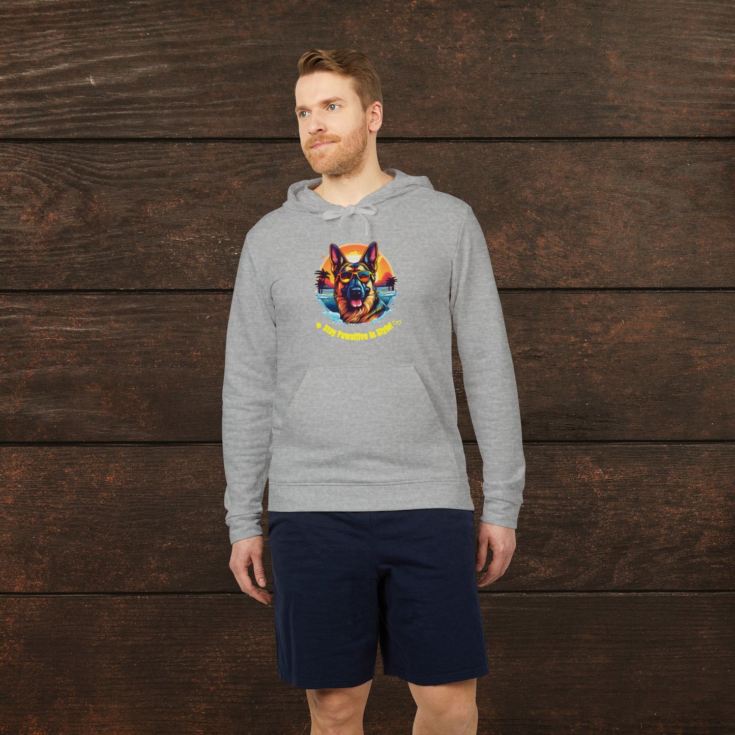 Pawsitive Vibes German Shepherd adidas® Unisex Fleece Hoodie