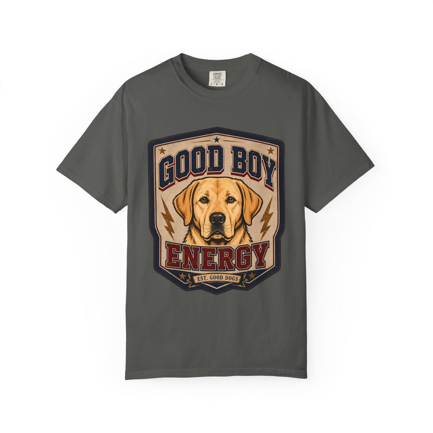 Good Boy Energy T-Shirt — Vintage Labrador Graphic Tee