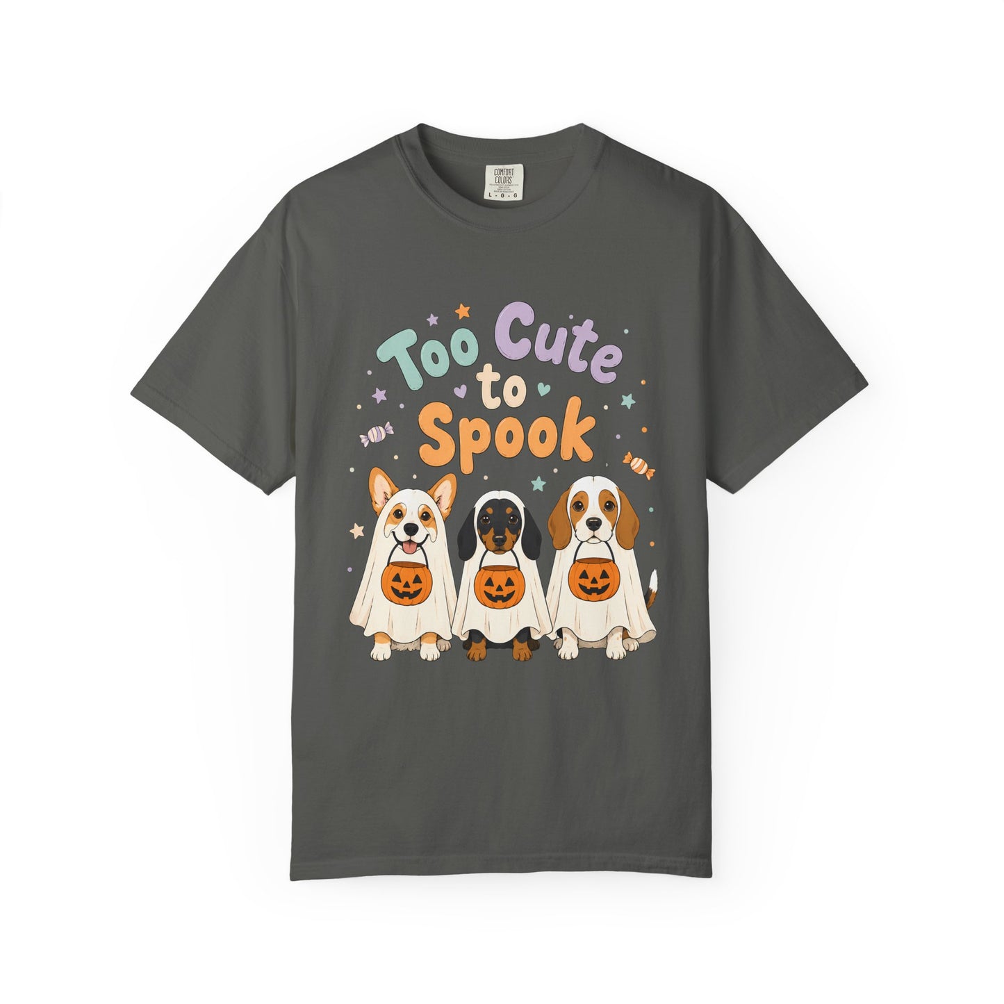 Too Cute to Spook Dog Halloween T-Shirt