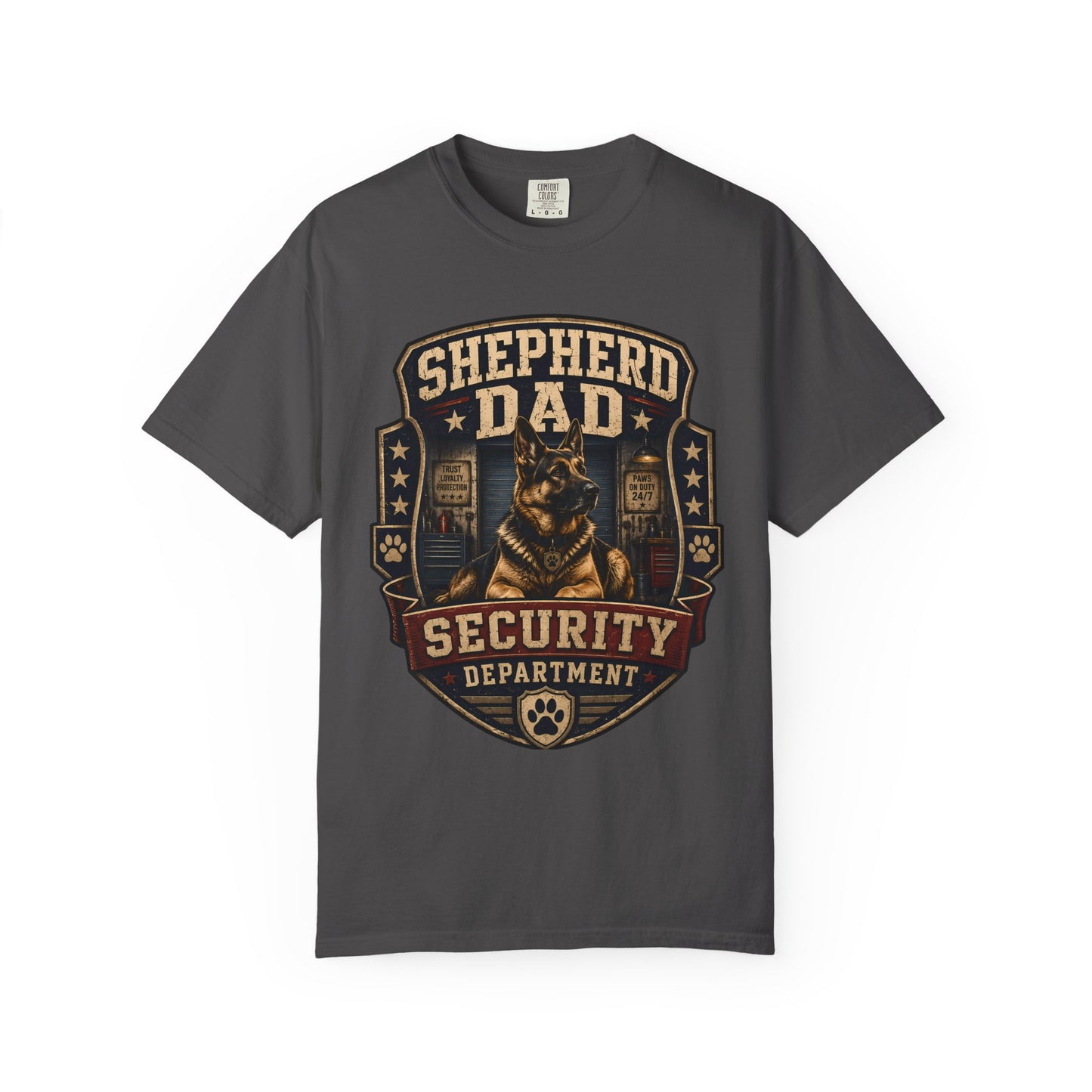 Shepherd Dad Security Department T-Shirt