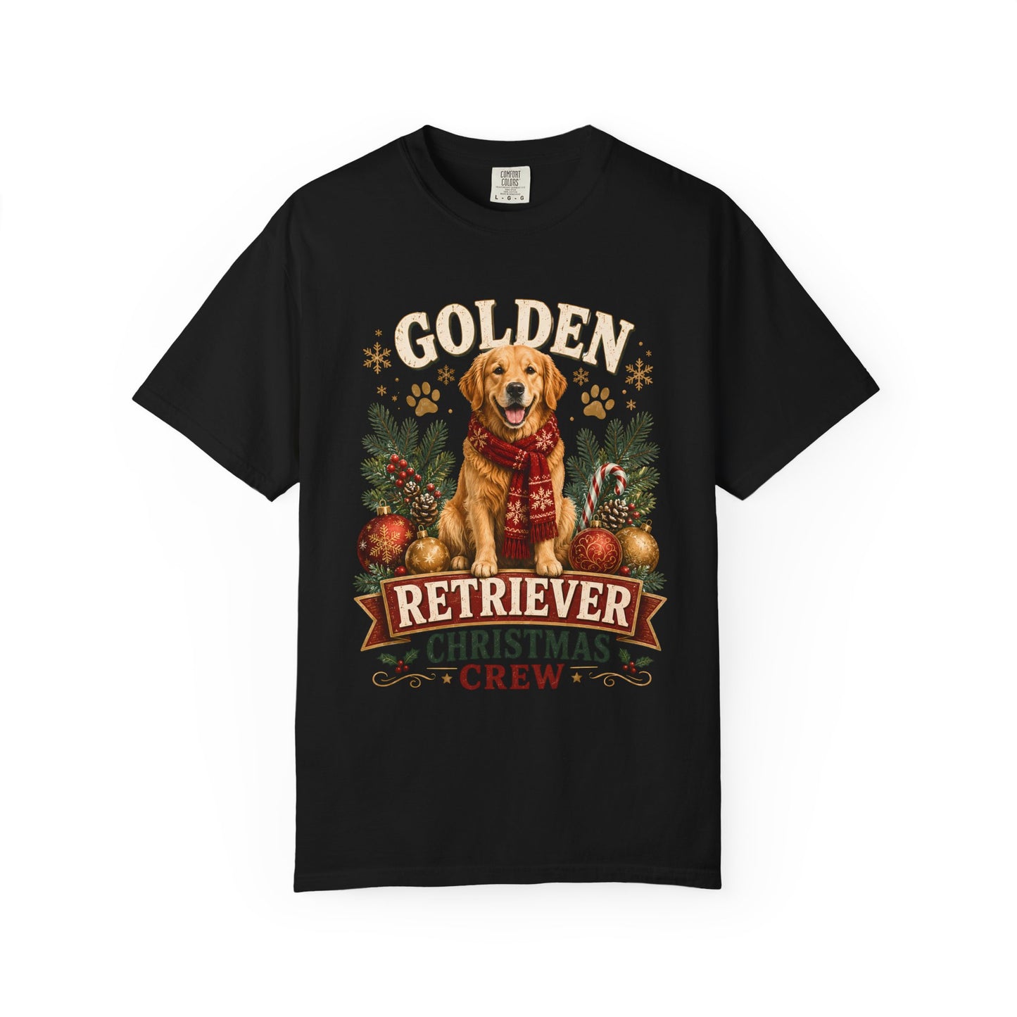 Golden Retriever Christmas Crew T-Shirt
