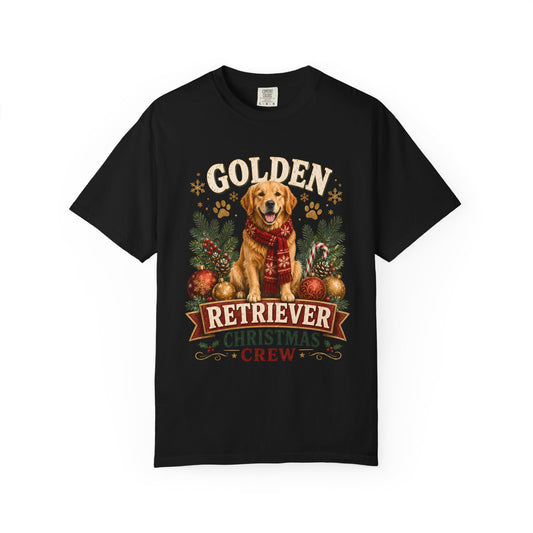 Golden Retriever Christmas Crew T-Shirt