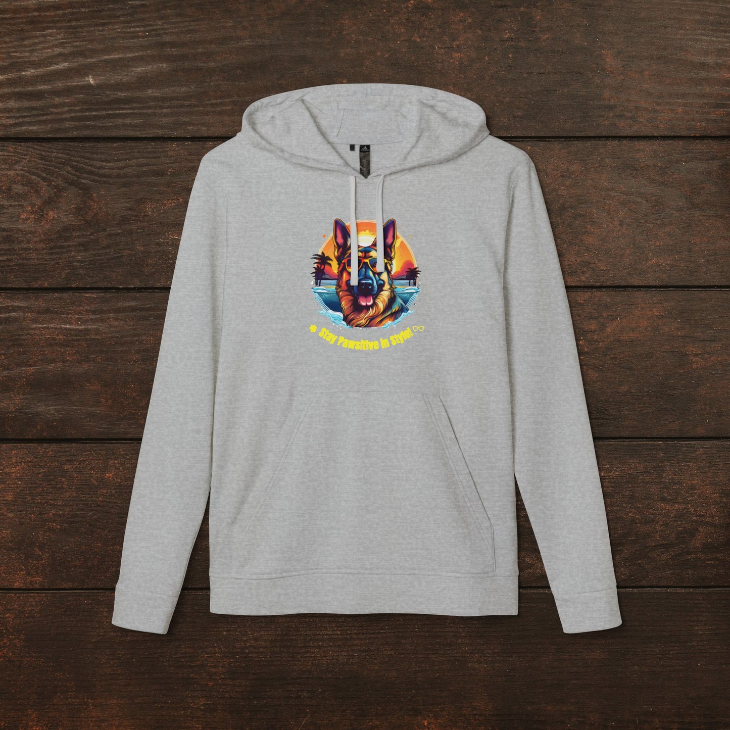 Pawsitive Vibes German Shepherd adidas® Unisex Fleece Hoodie