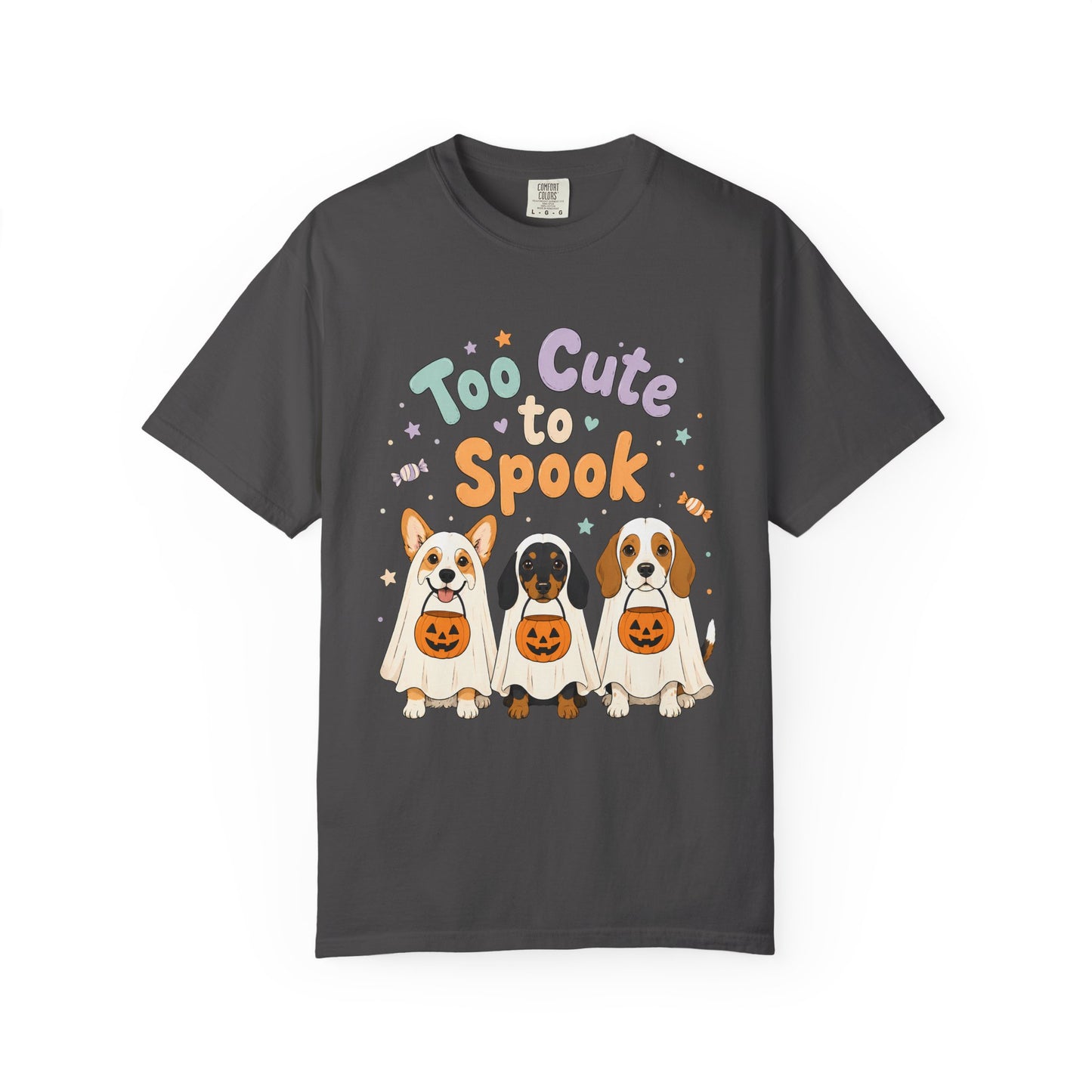 Too Cute to Spook Dog Halloween T-Shirt