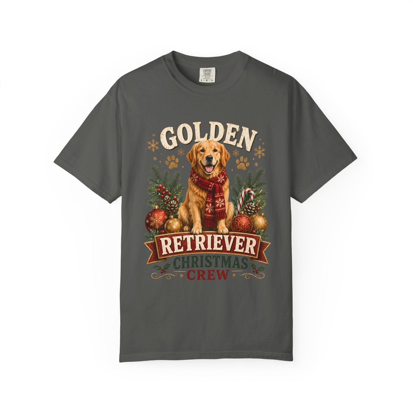 Golden Retriever Christmas Crew T-Shirt