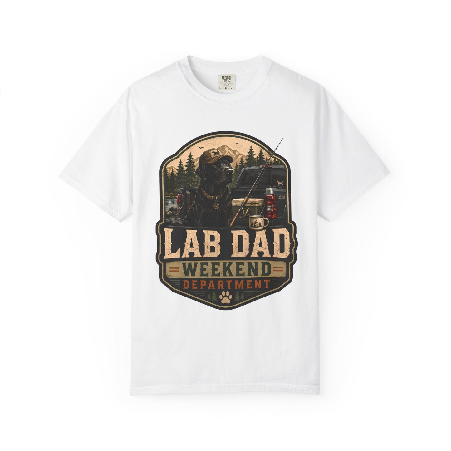 Lab Dad Weekend T-Shirt — Fishing & Camping Labrador Retriever Tee