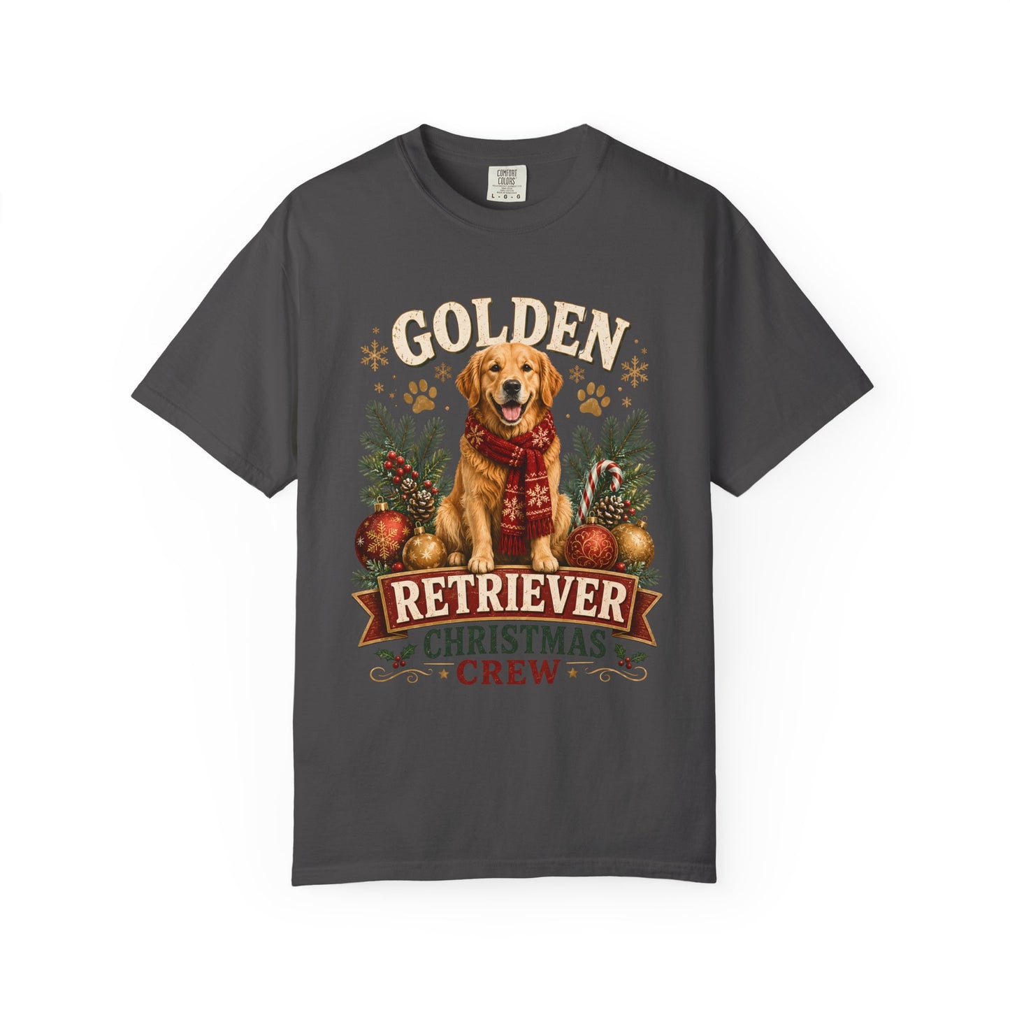 Golden Retriever Christmas Crew T-Shirt