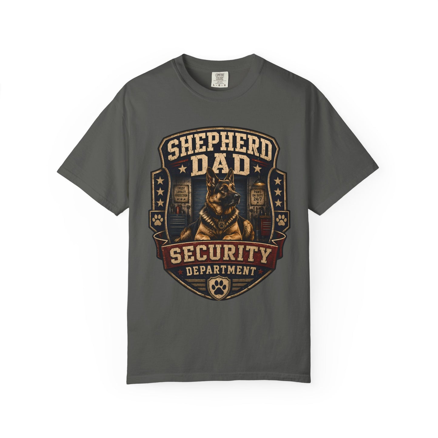 Shepherd Dad Security Department T-Shirt