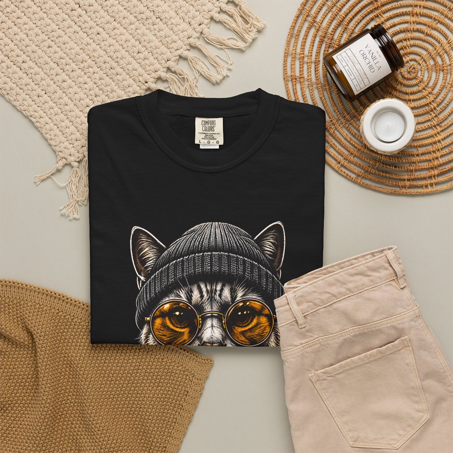 Cool Cat - Unisex Garment-Dyed T-shirt
