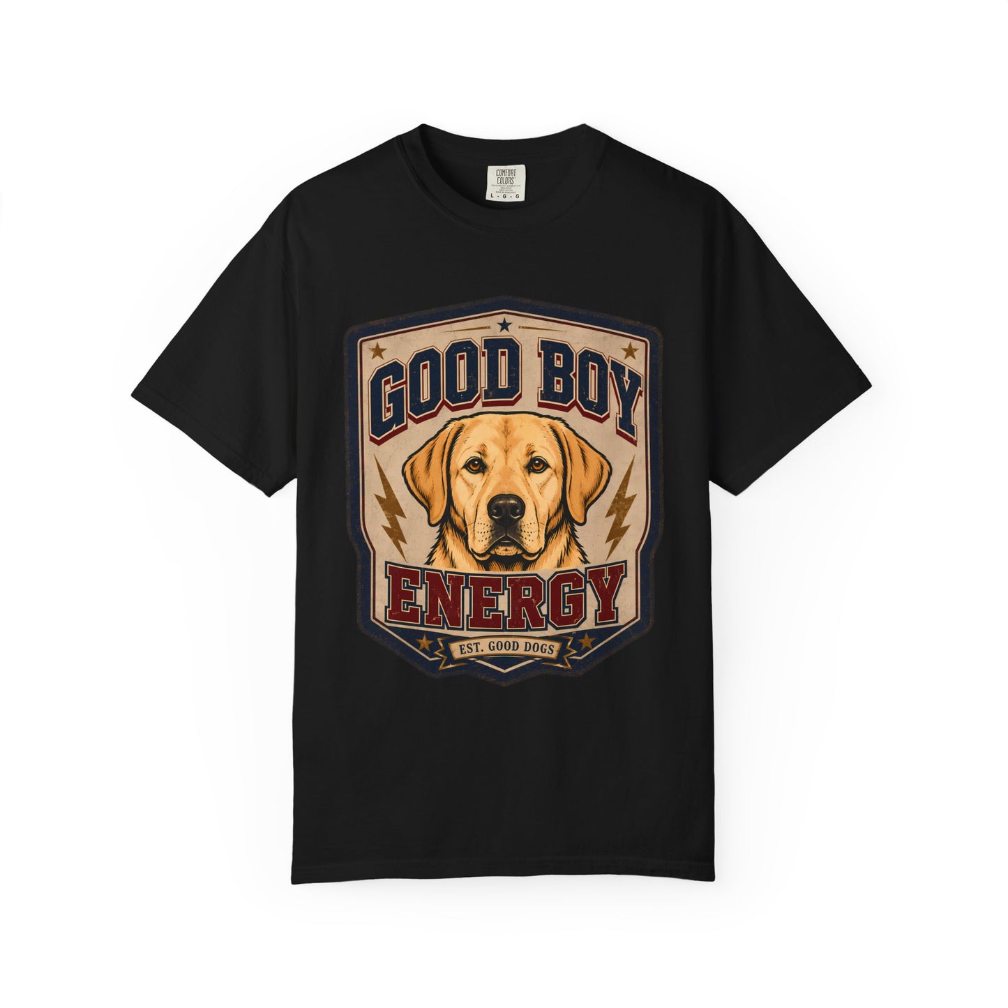 Good Boy Energy T-Shirt — Vintage Labrador Graphic Tee