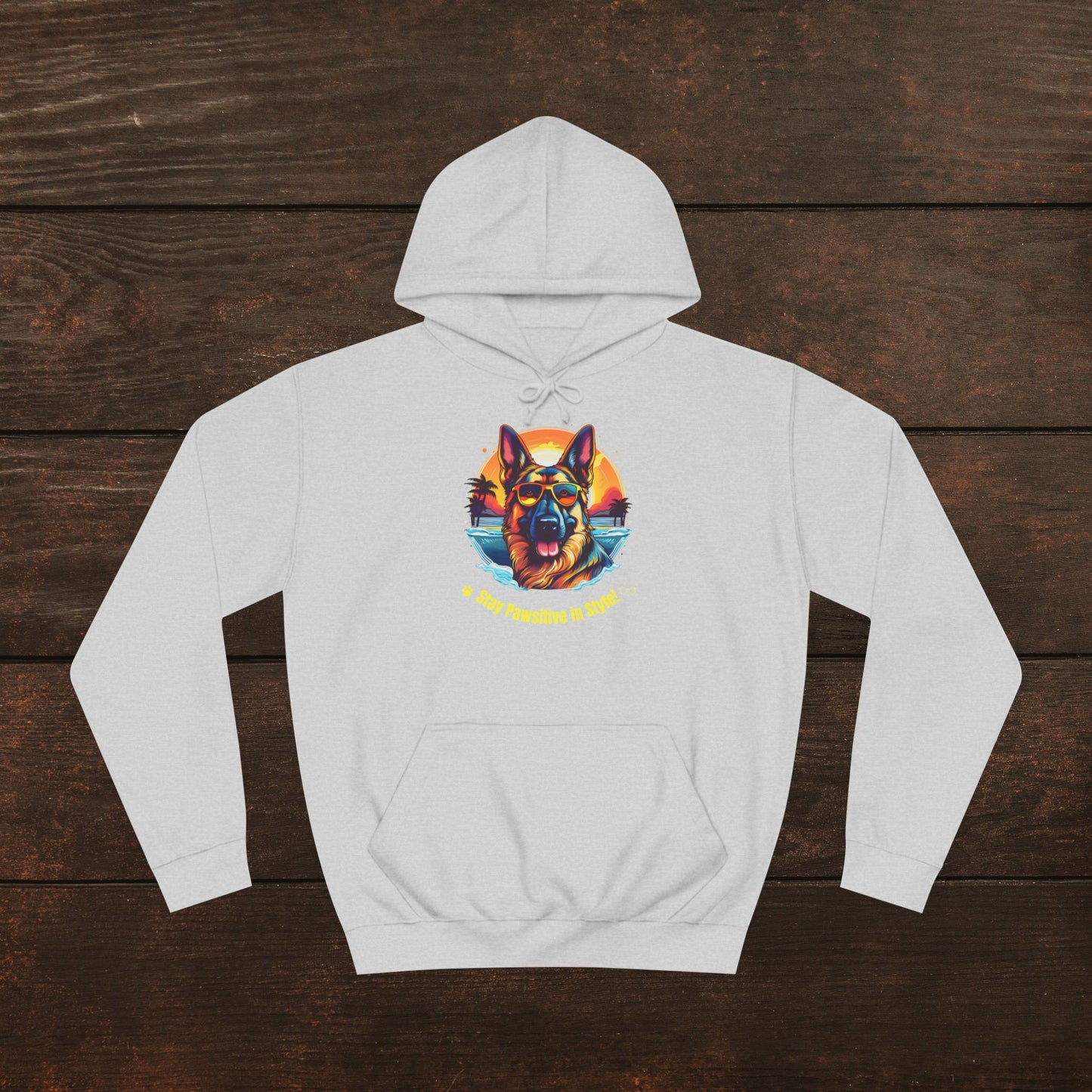 Stay Pawsitive in Style – Unisex College Hoodie 🐾🎨