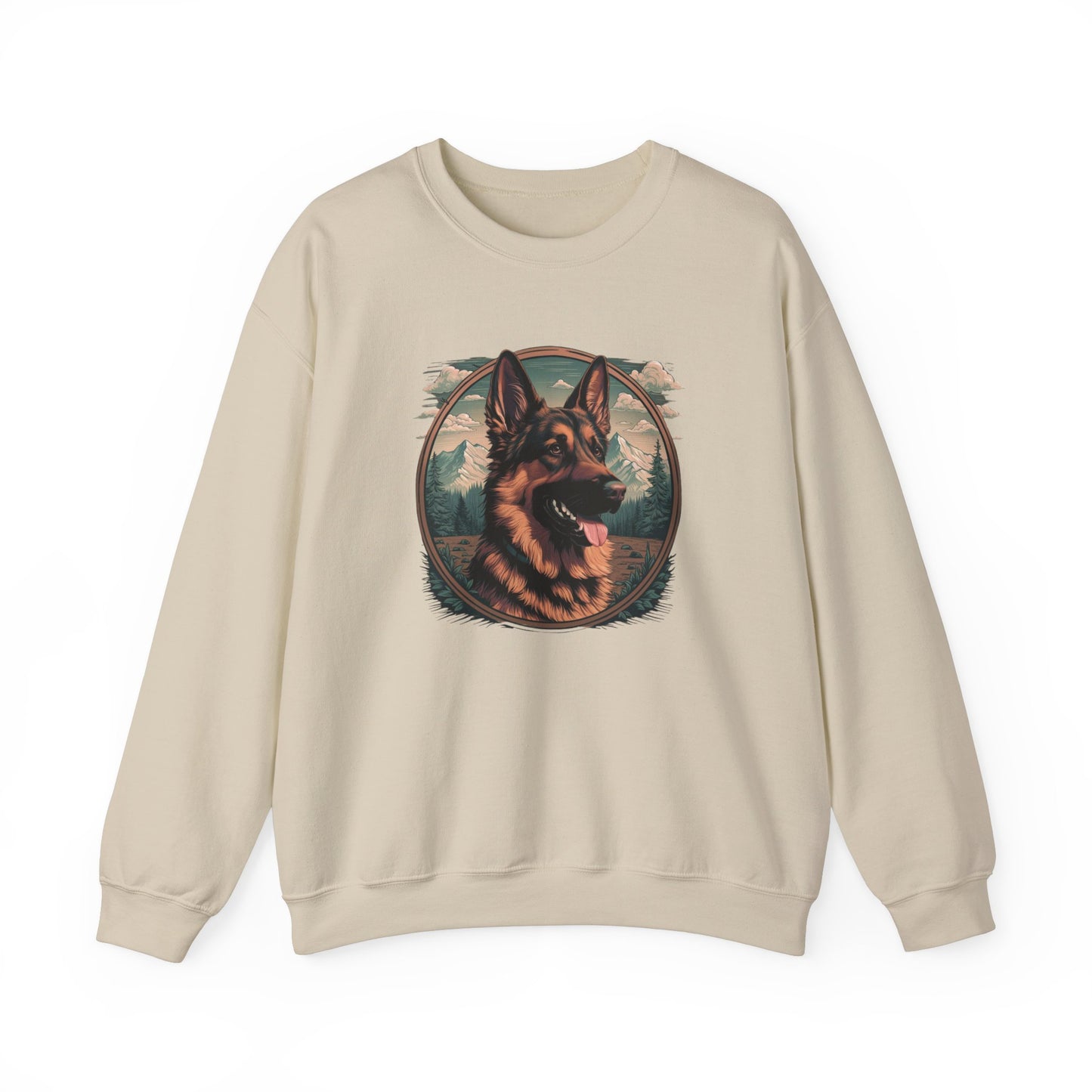 Unisex German Shepherd Crewneck Sweatshirt – Adventure-Ready Comfort 🐾🐕