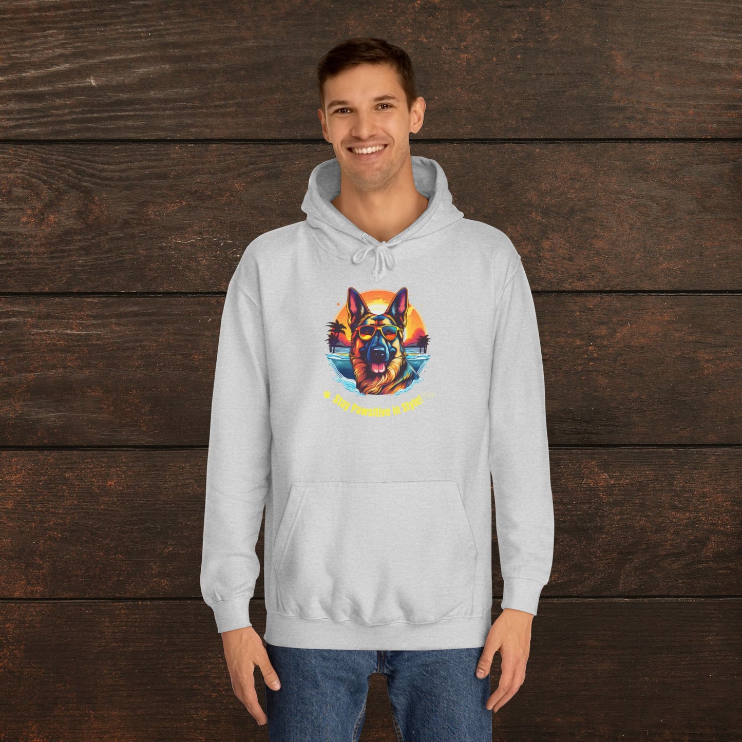 Stay Pawsitive in Style – Unisex College Hoodie 🐾🎨