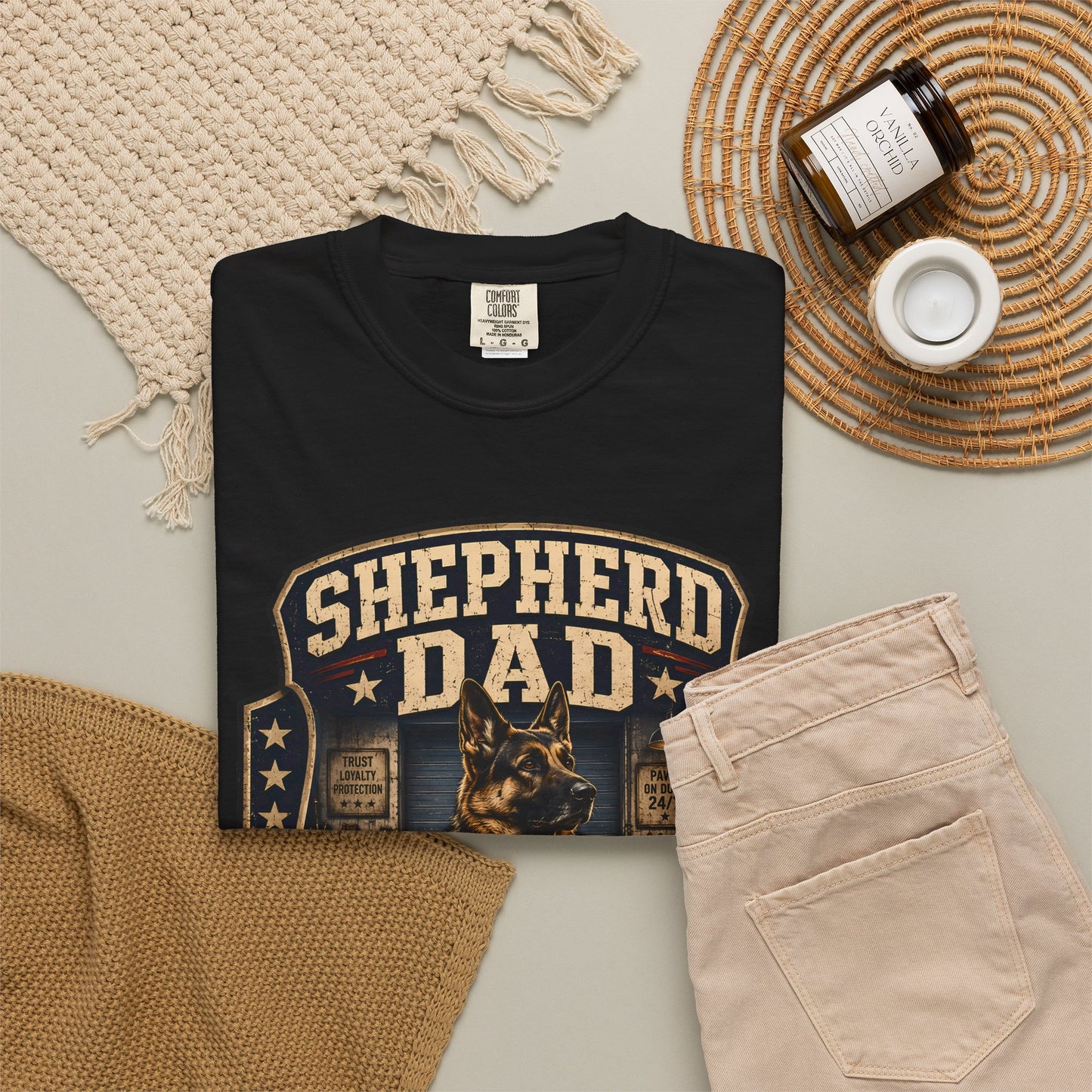 Shepherd Dad Security Department T-Shirt
