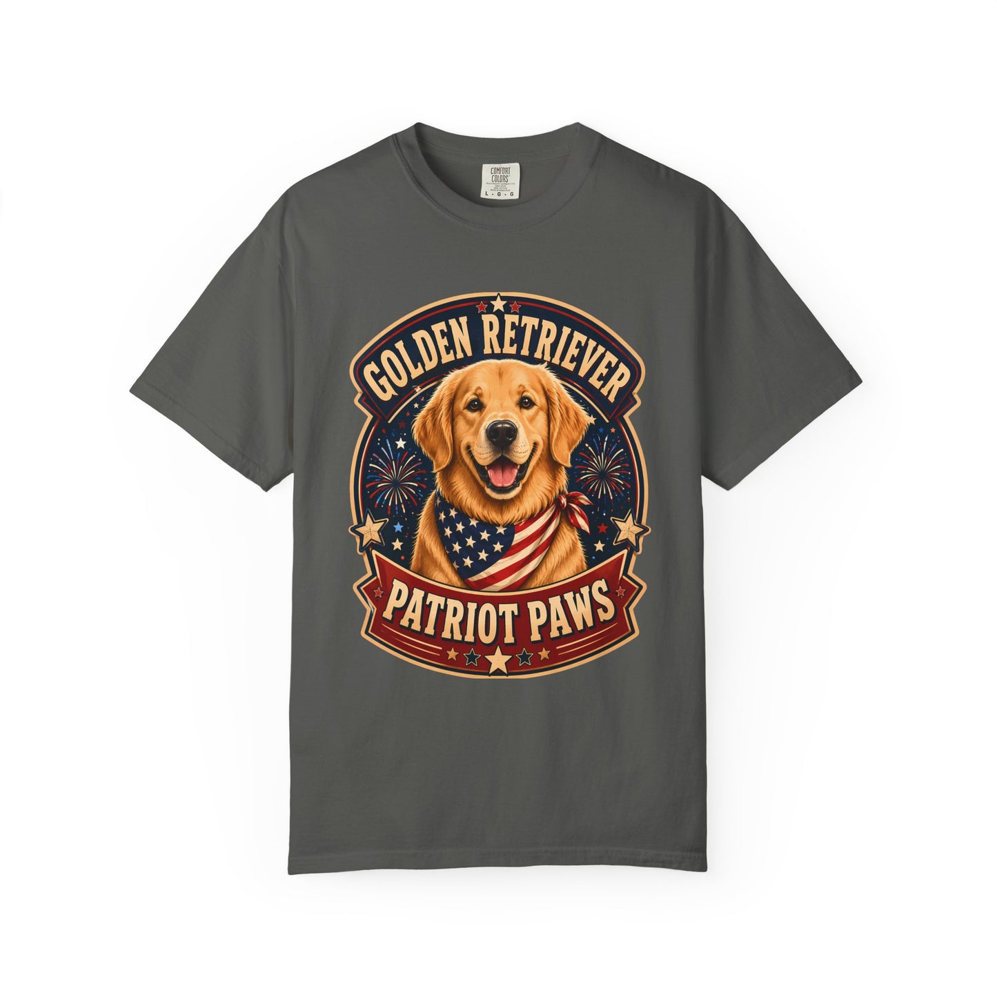 Golden Retriever Patriot Paws T-Shirt