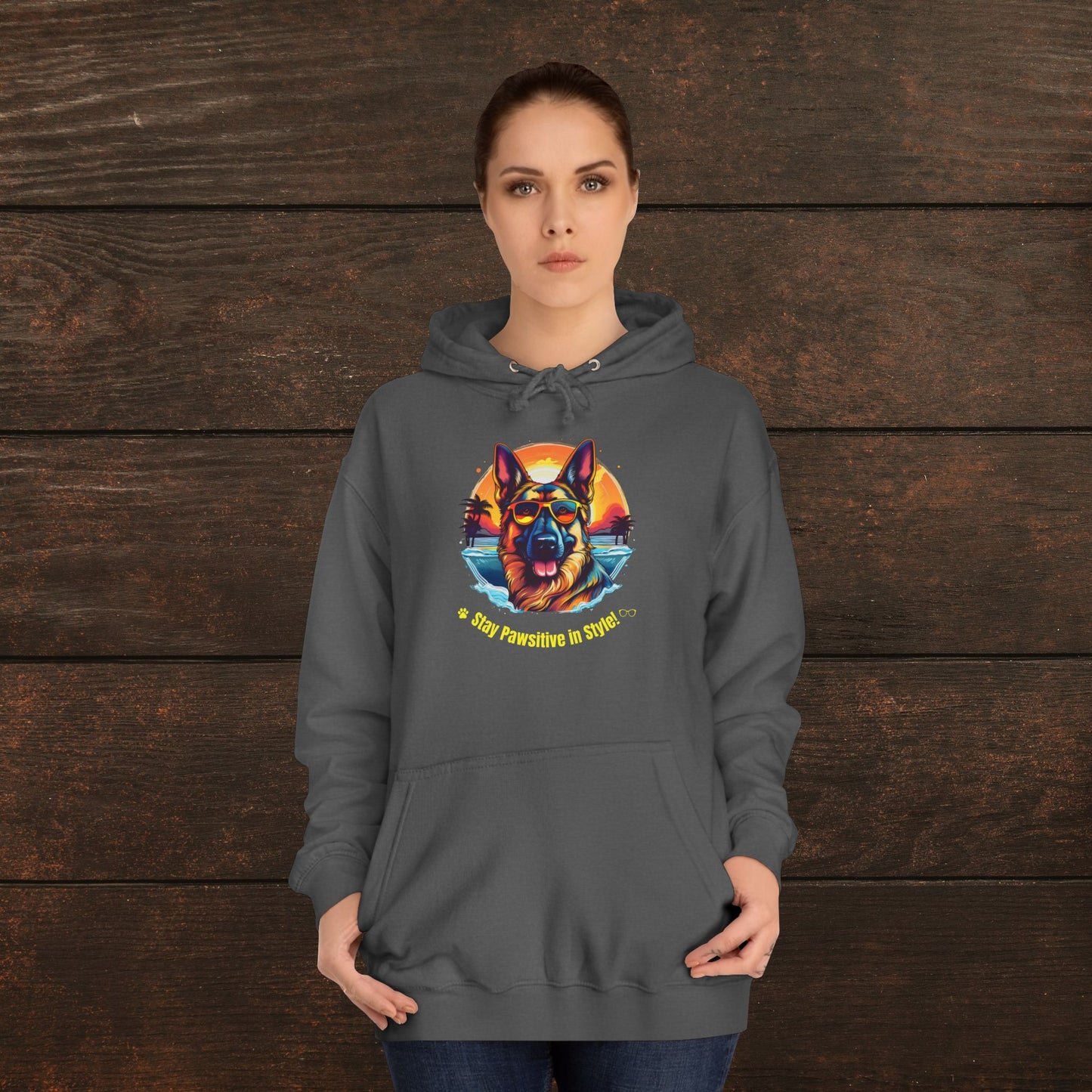 Stay Pawsitive in Style – Unisex College Hoodie 🐾🎨