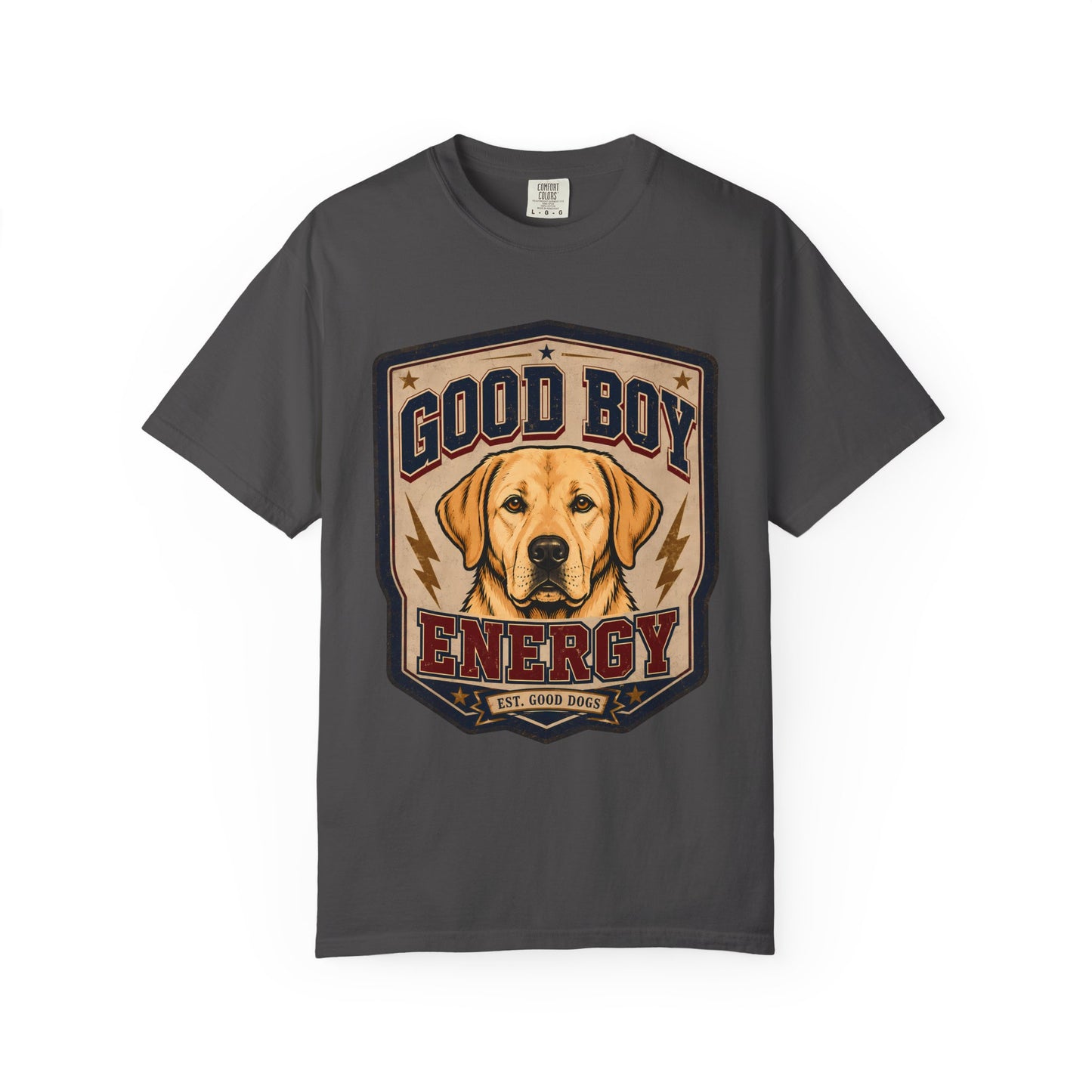 Good Boy Energy T-Shirt — Vintage Labrador Graphic Tee