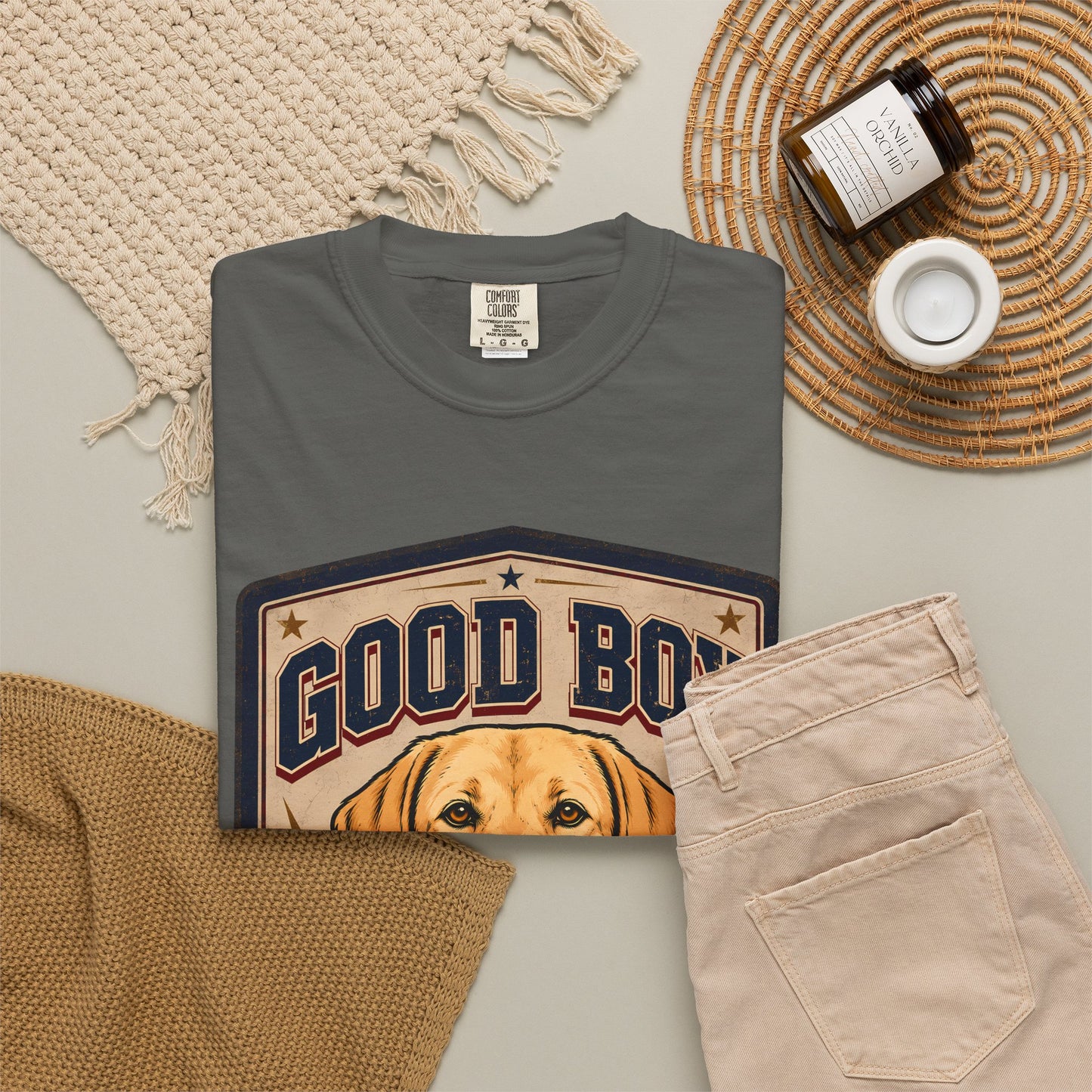 Good Boy Energy T-Shirt — Vintage Labrador Graphic Tee