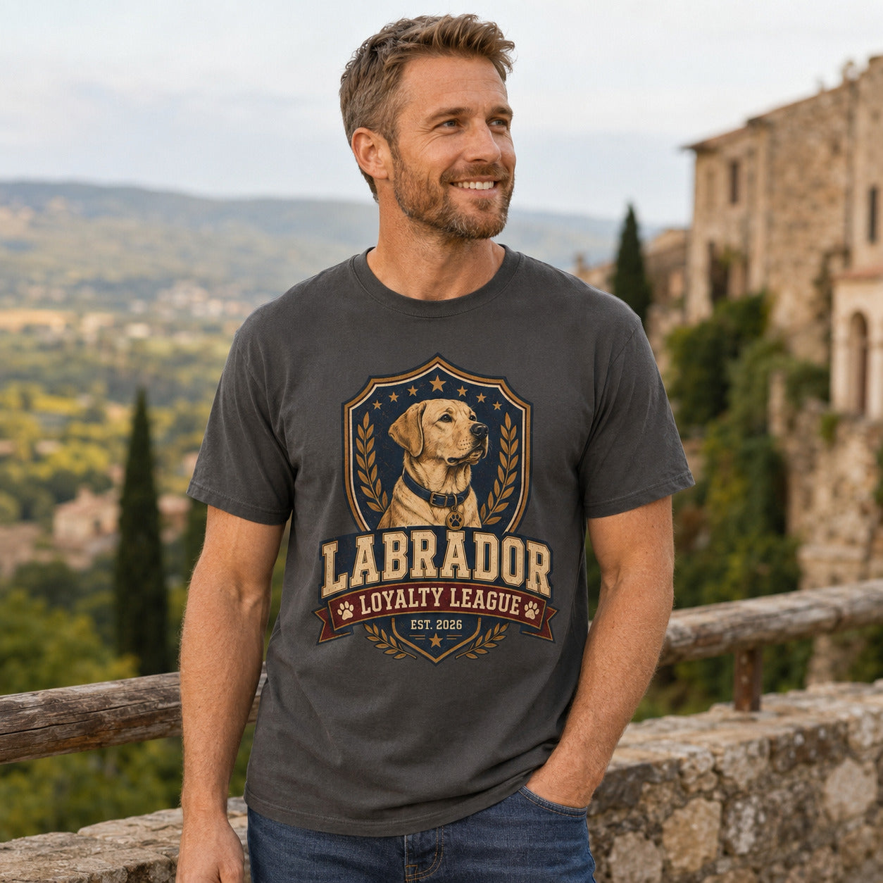Labrador Loyalty League T-Shirt — Vintage Dog Lover Tee