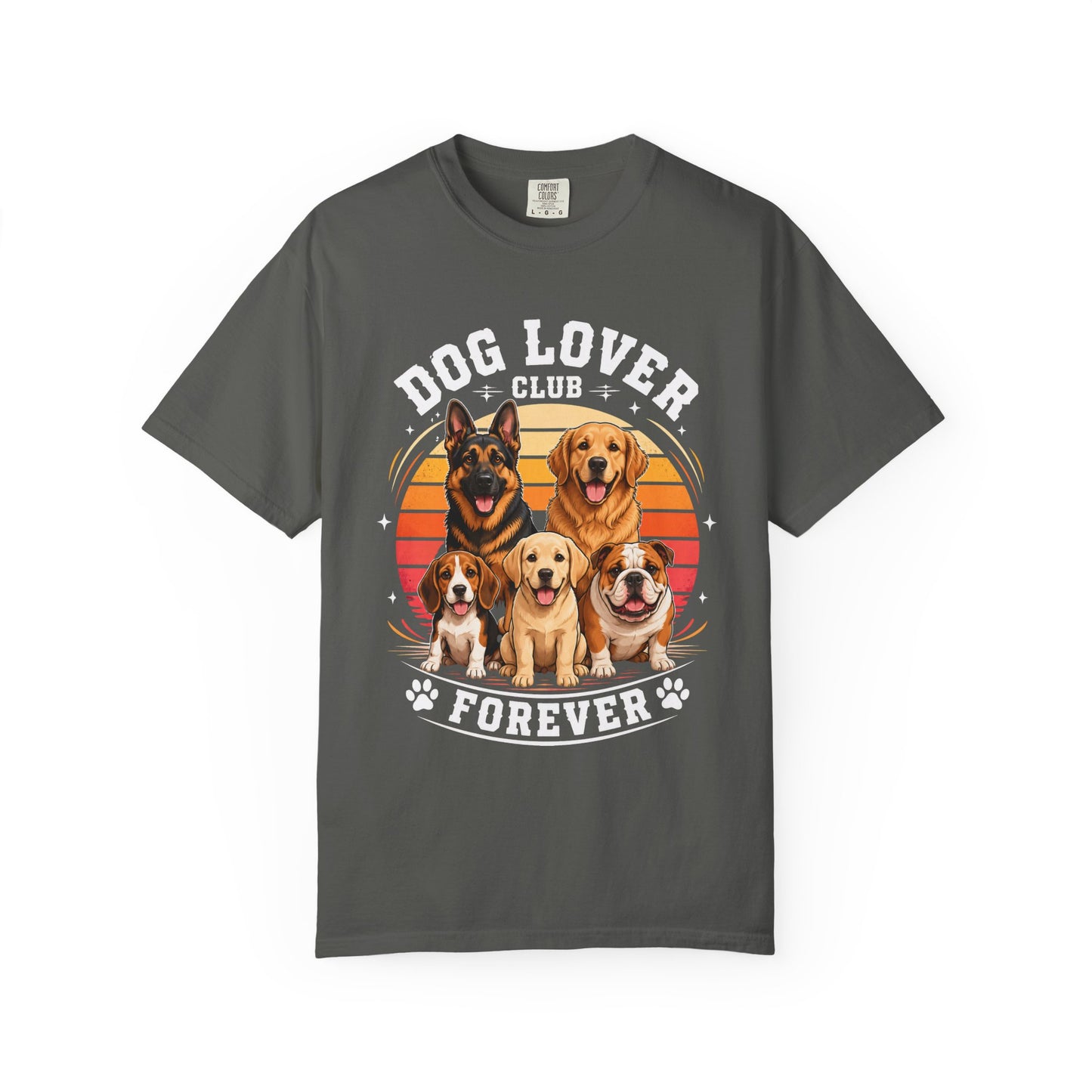 Dog Lover Club Forever - Unisex Garment-Dyed T-shirt