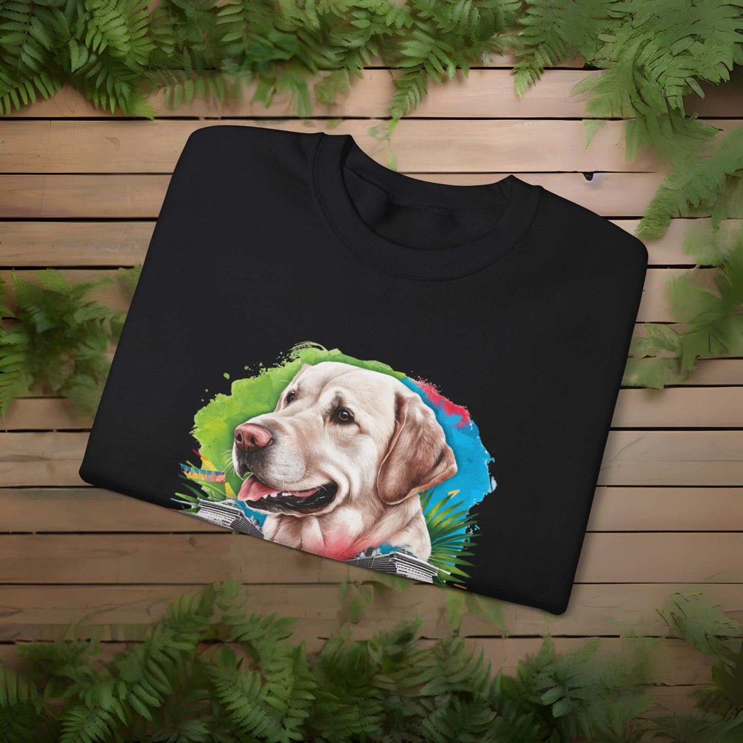 Cruise Vibes – Unisex Heavy Blend™ Crewneck Sweatshirt Featuring a Labrador 🐾🛳️🐕