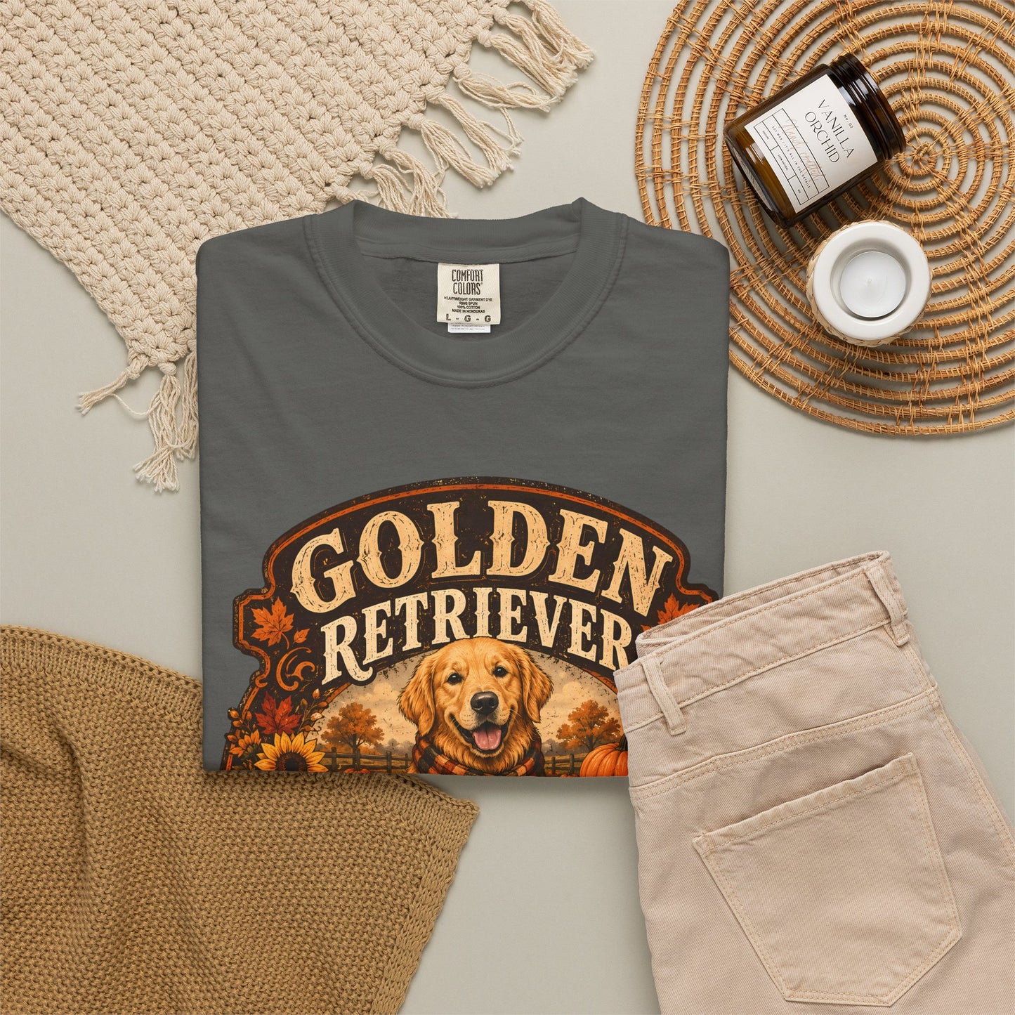 Golden Retriever Pumpkin Patch T-Shirt