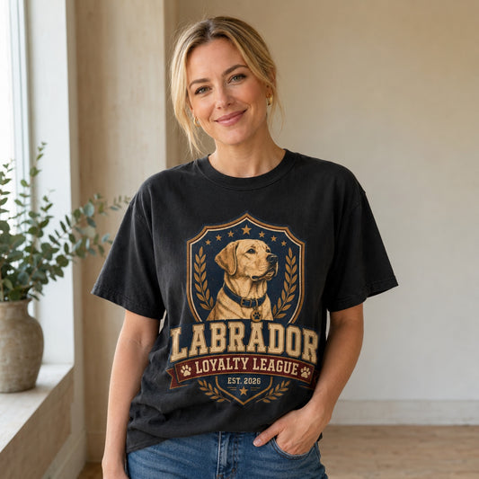 Labrador Loyalty League T-Shirt — Vintage Dog Lover Tee